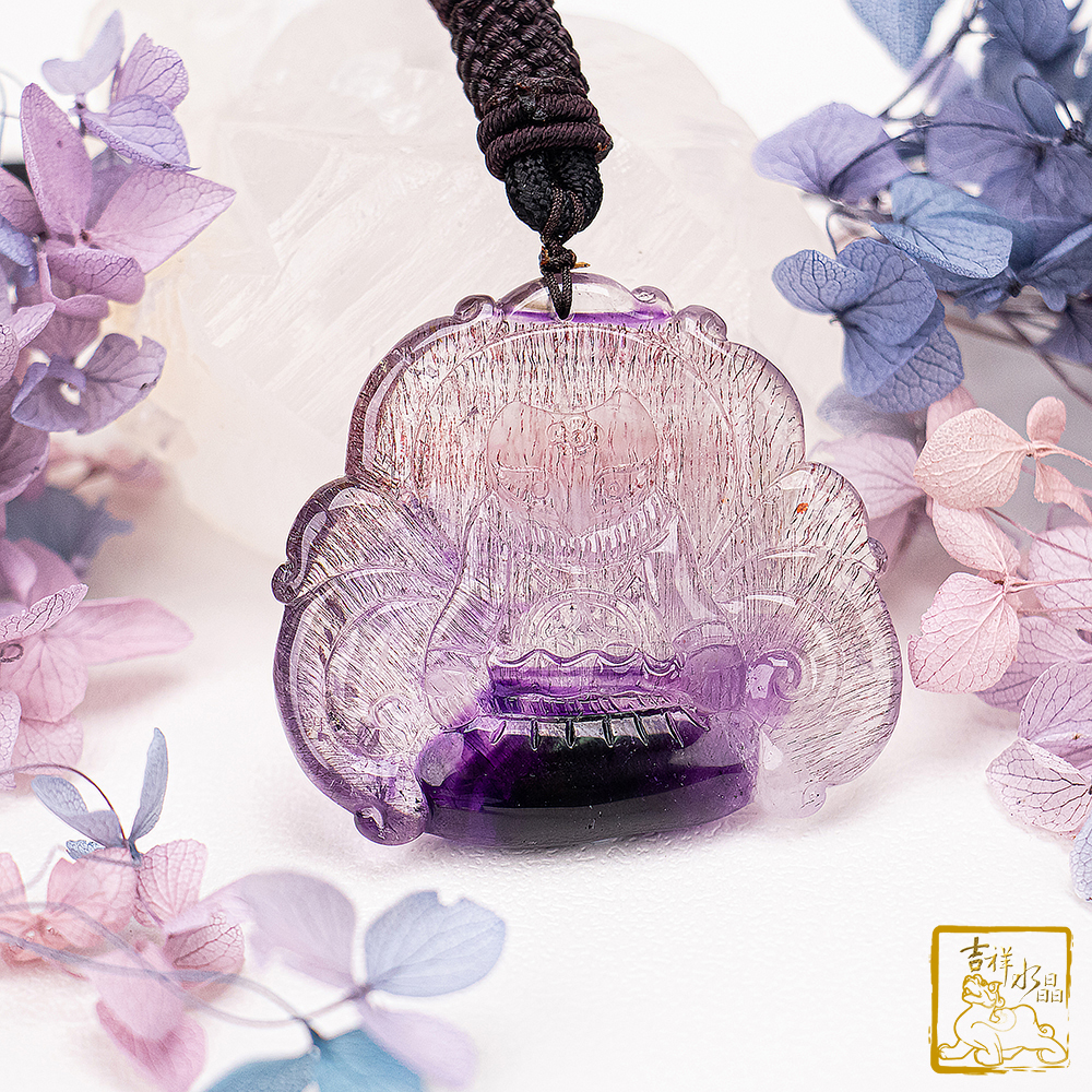 Super Seven Fox Fairy Necklace 27.9g