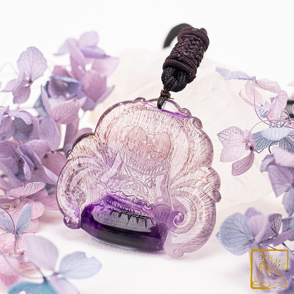 Super Seven Fox Fairy Necklace 27.9g