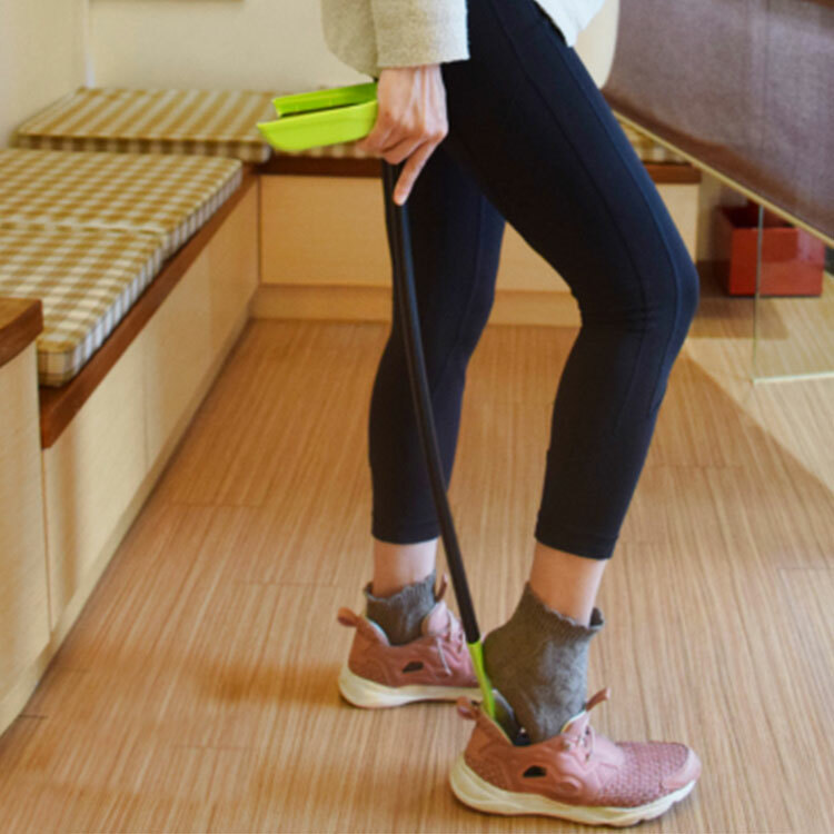 Famica二合一免彎腰穿脫鞋輔助器-鋁合金版[兩色可選]