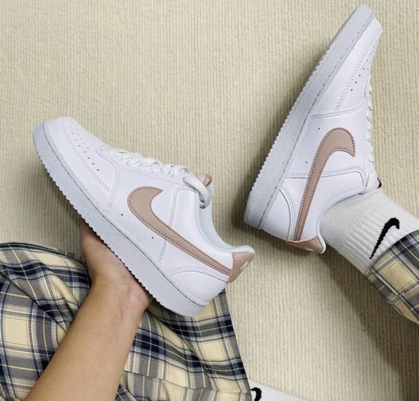 KTQ STORE ‧ NIKE COURT VISION LO NN 休閒鞋 白粉 DH3158-102