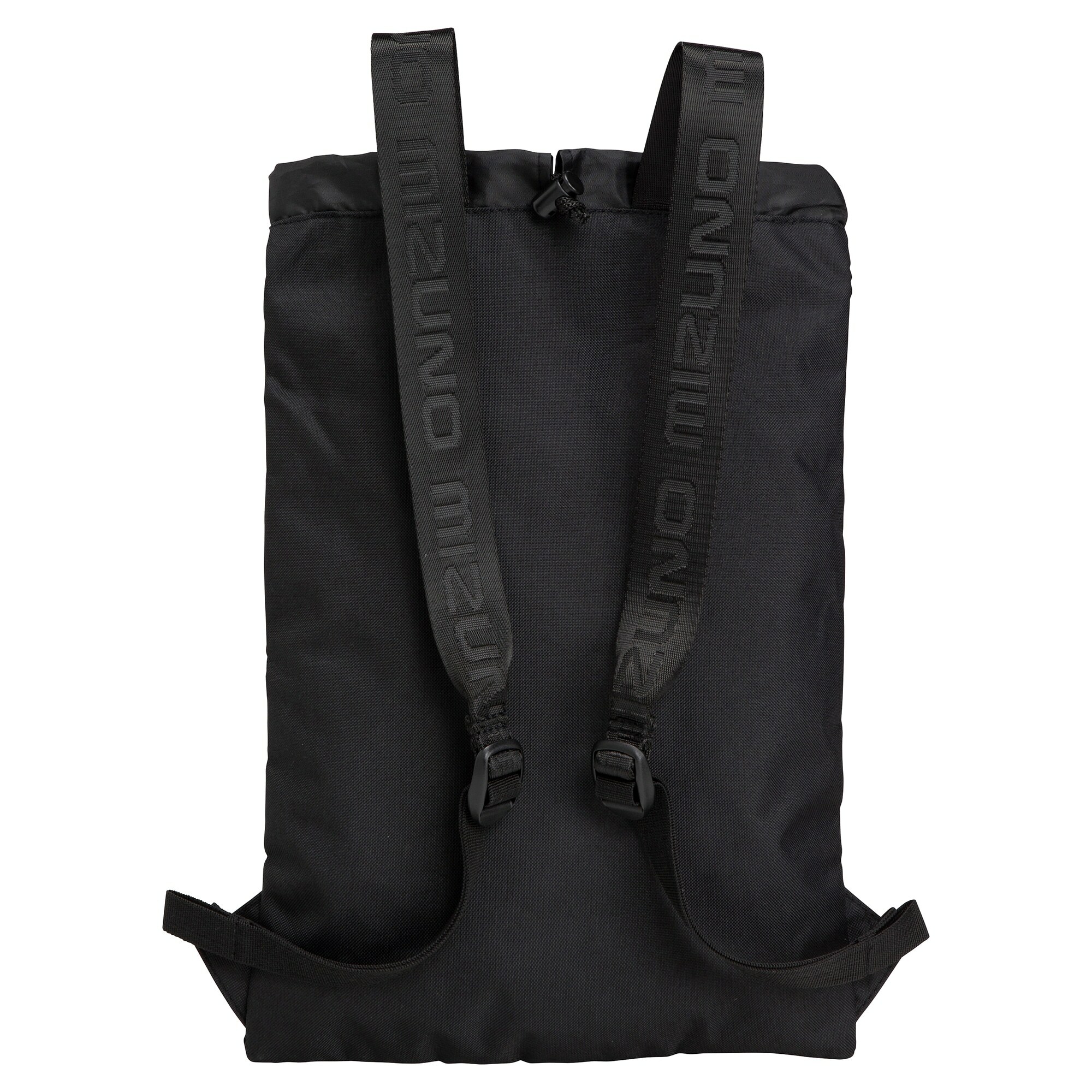 MIZUNO DRAWBAG 運動背包 黑灰色/灰紅色