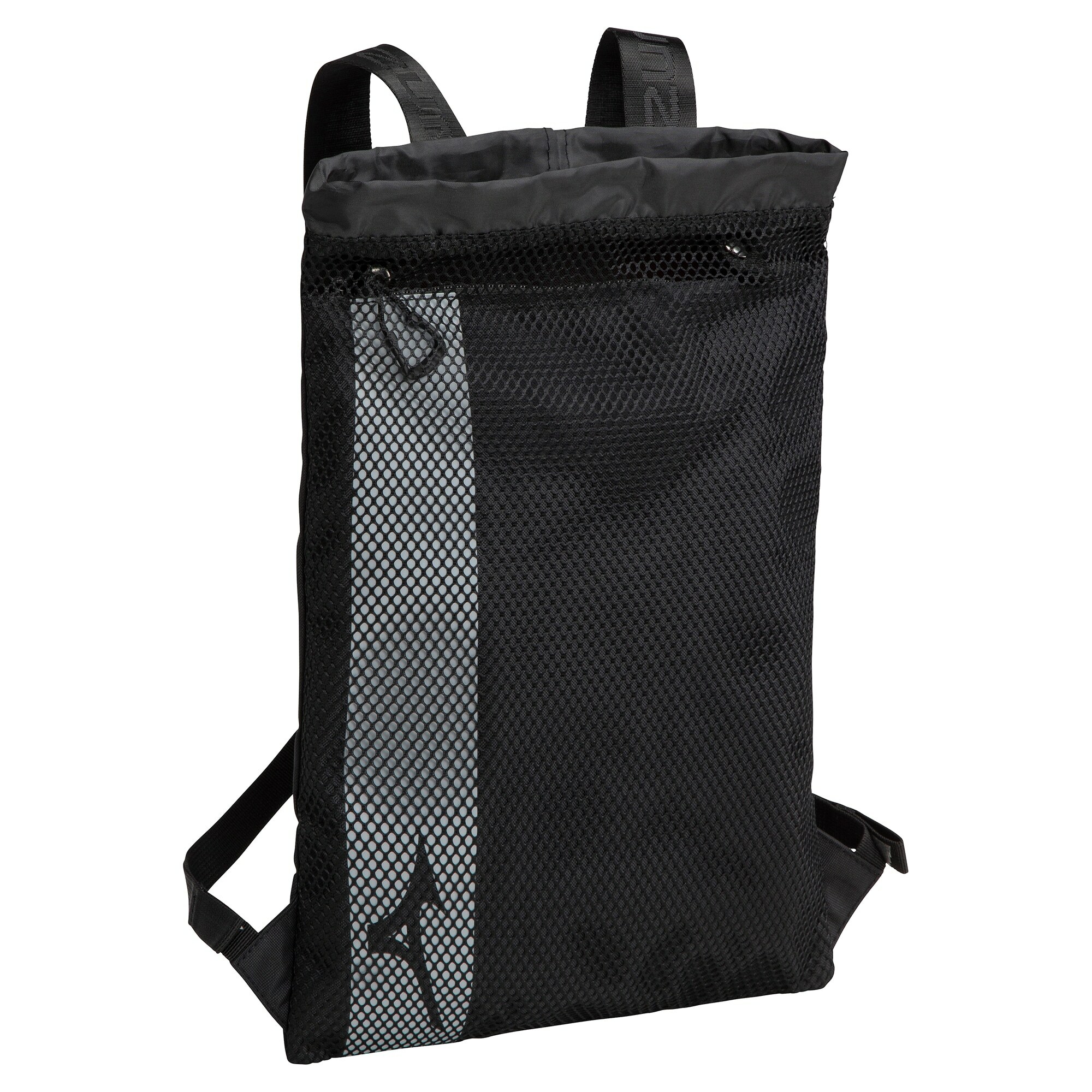 MIZUNO DRAWBAG 運動背包 黑灰色/灰紅色
