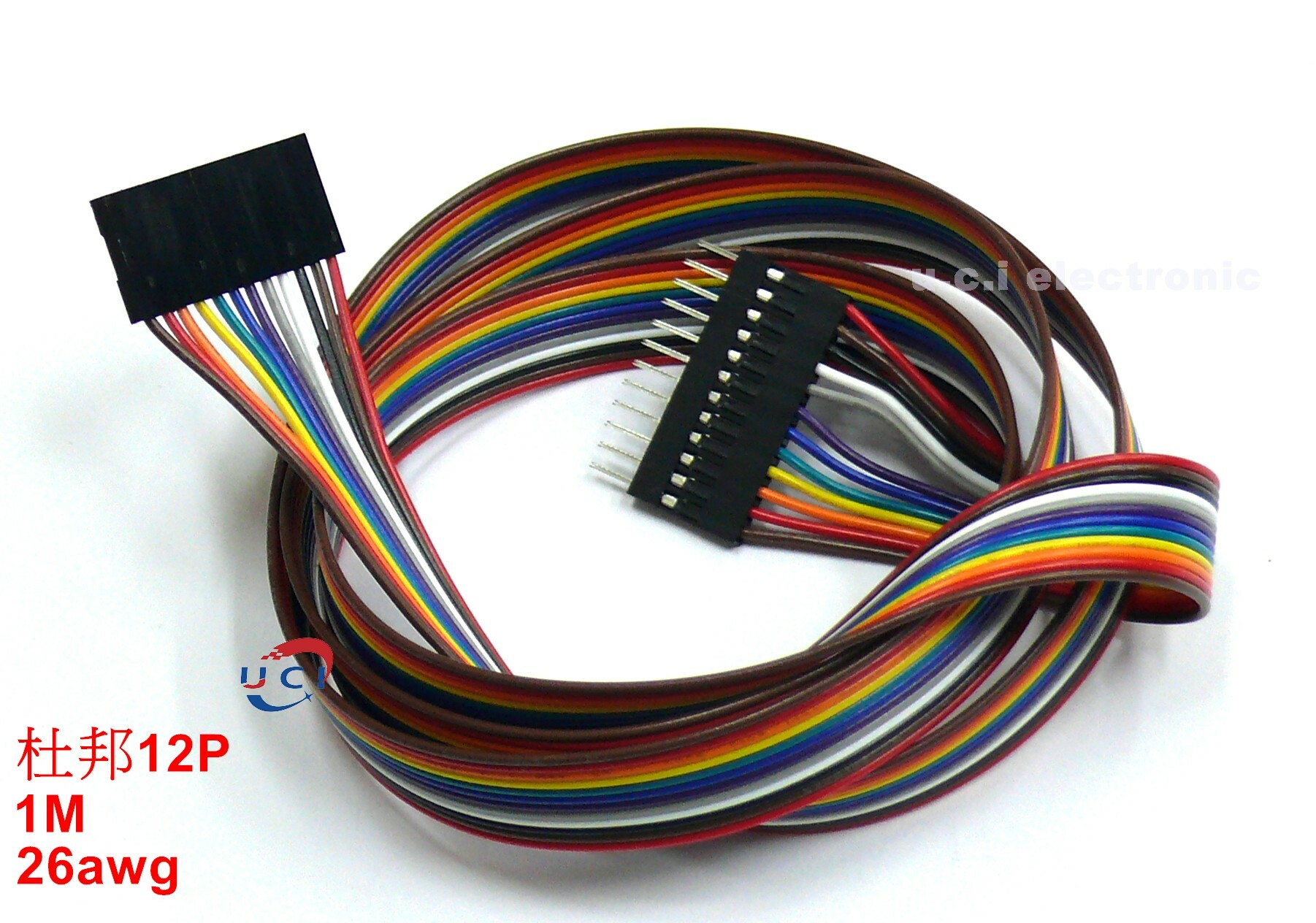 【UCI電子】 (Y-1) 12P杜邦線 長1M  26號線 杜邦12P