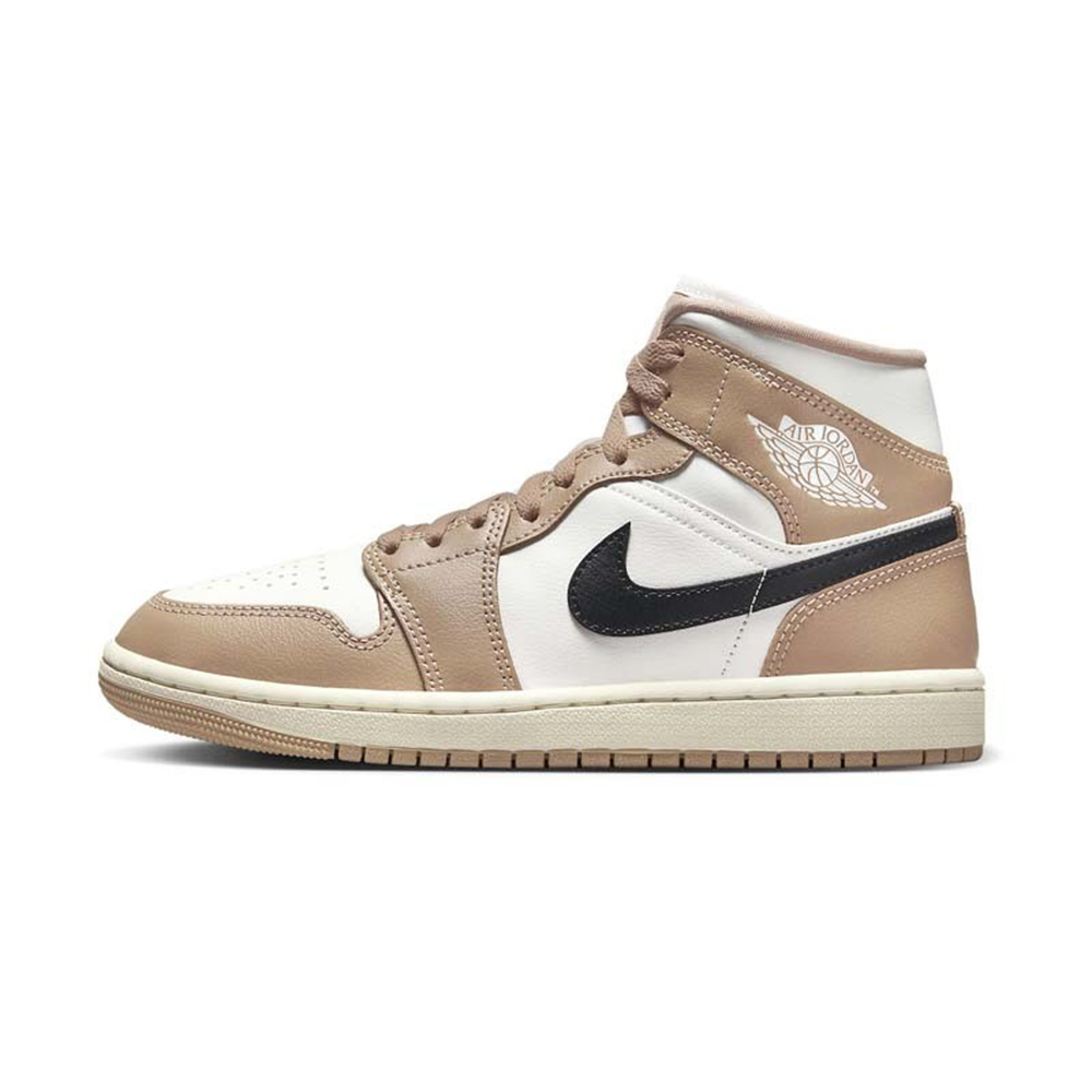 W Air Jordan 1 Mid Desert 珍珠奶茶 BQ6472-103