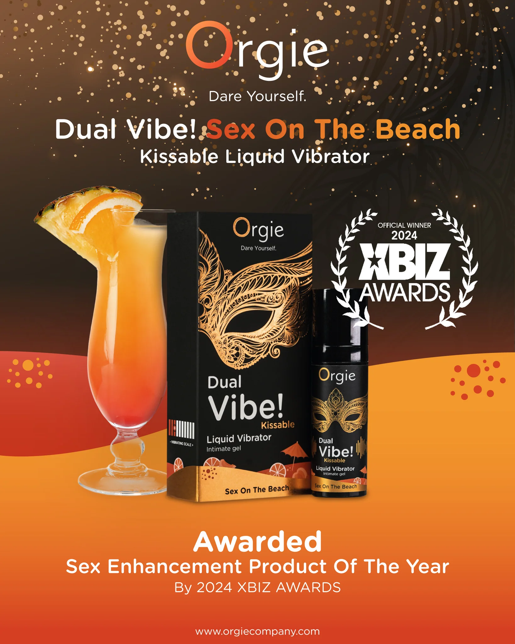 Dual Vibe Sex On The Beach高潮凝膠獲的國際獎項 XBIZ AWARD