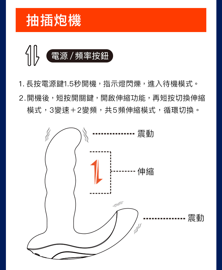 UPKO 抽插炮機 前列腺按摩器