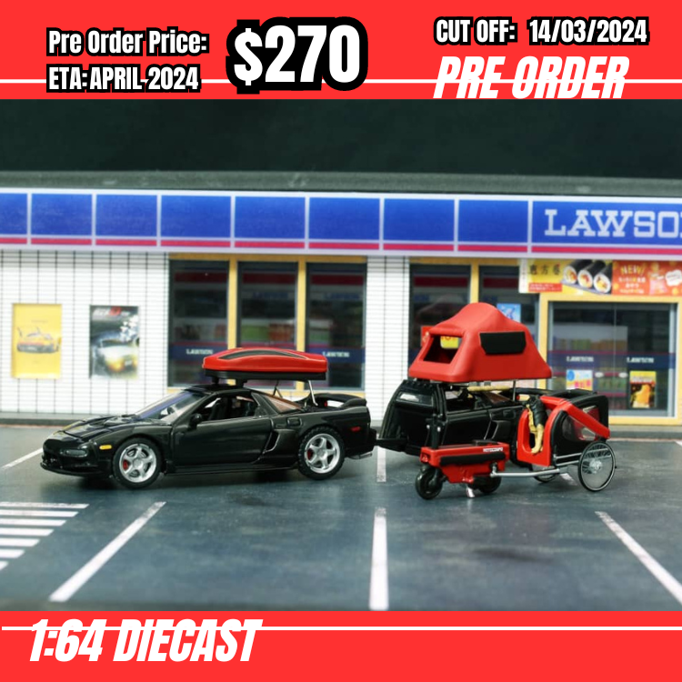 PO-$270 * MLGB * 1:64 Honda NSX TRA Black deluxe [OD08/03]