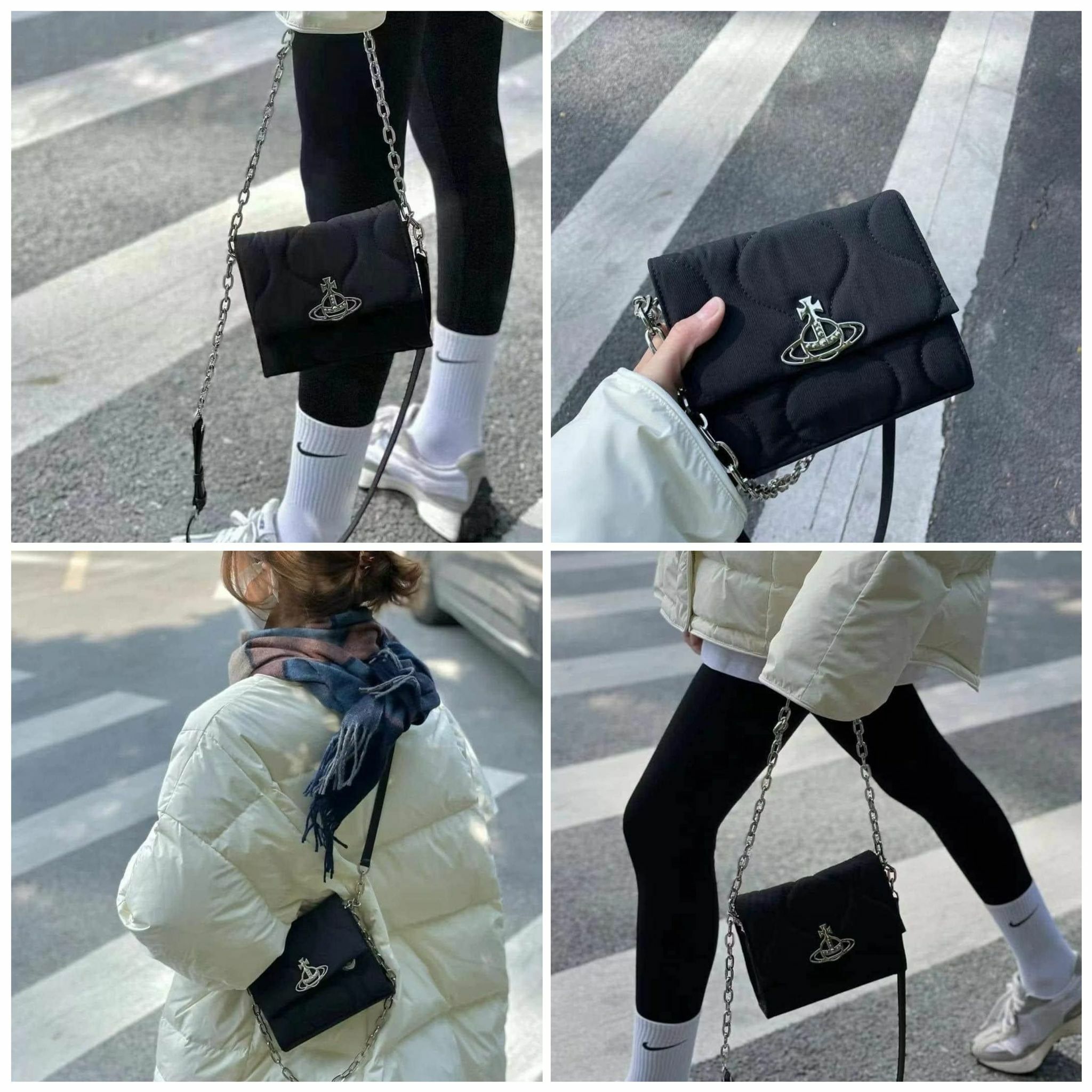 VW雜誌附錄土星鏈條斜挎包-2400365