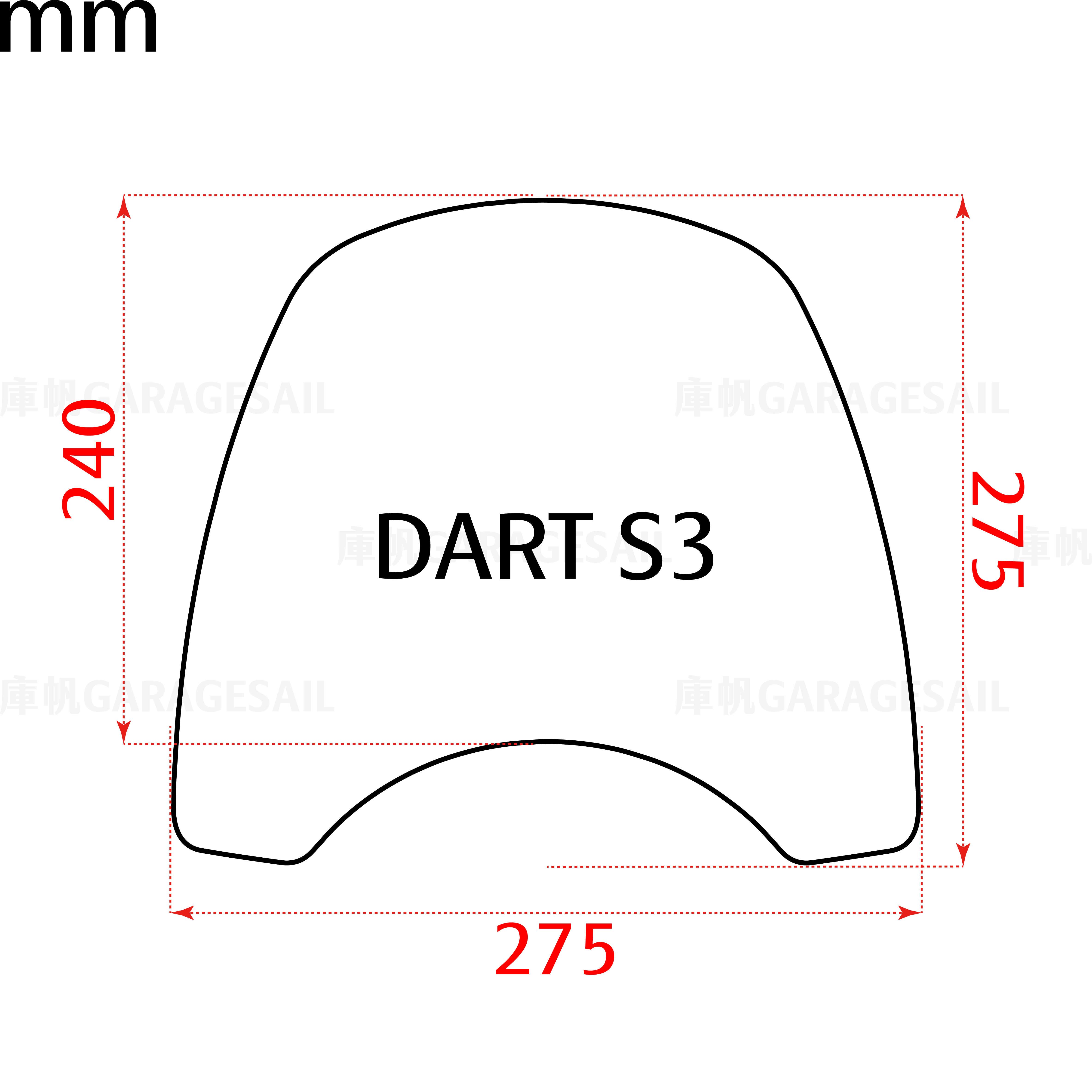 Dart S3 中 Classic 鏡片 深灰