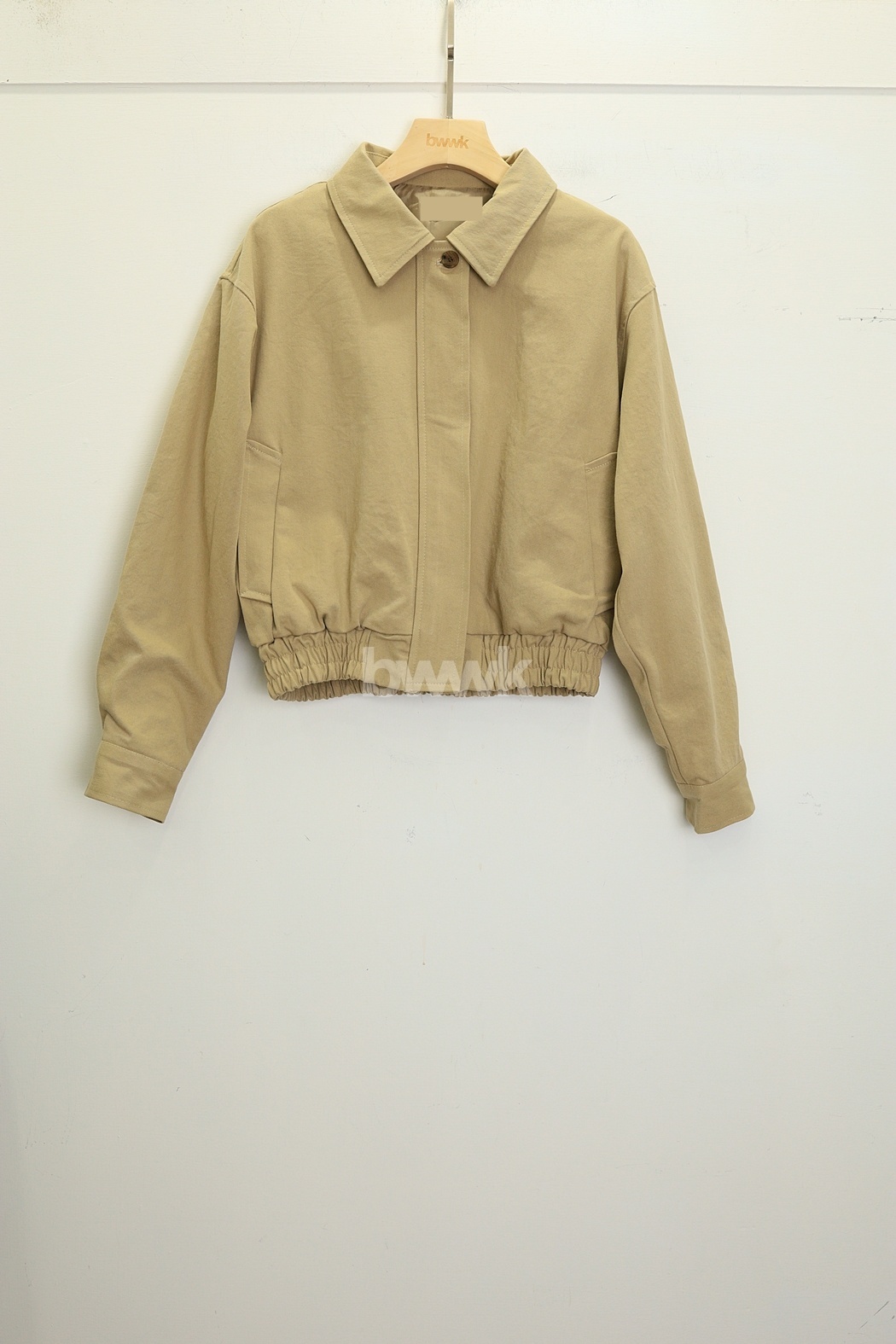 【穿拍樣品】翻領夾克外套-卡其