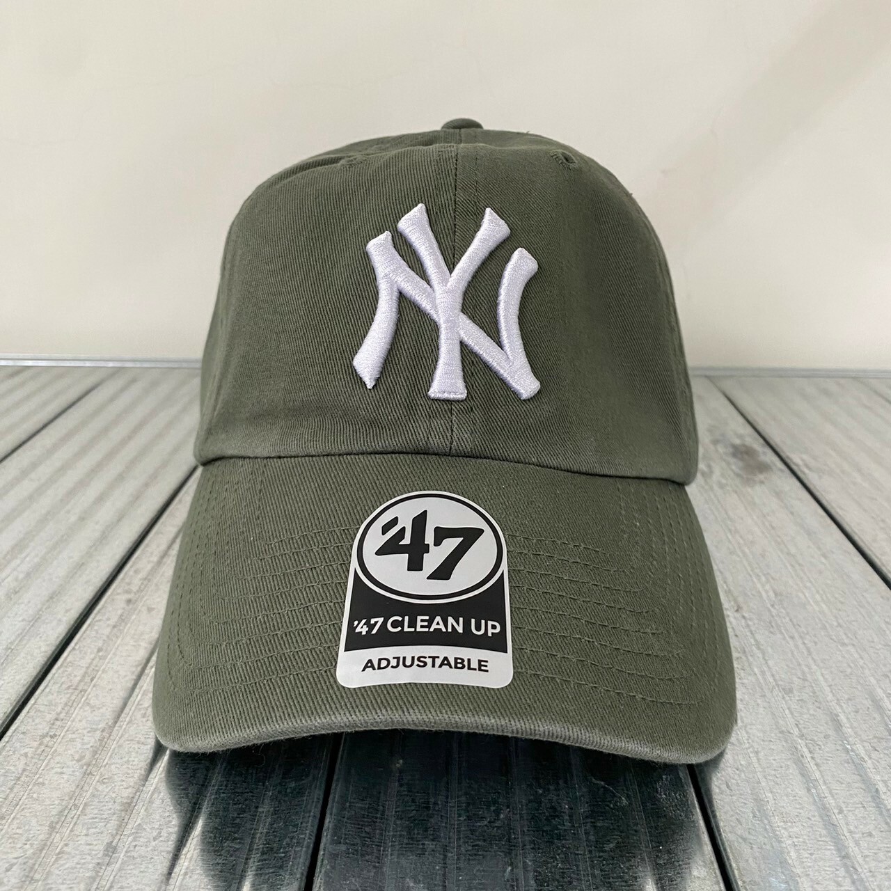 MLB CLEAN UP系列 洋基隊大logo 六分割老式棒球帽 B-RGW17GWS-MSA