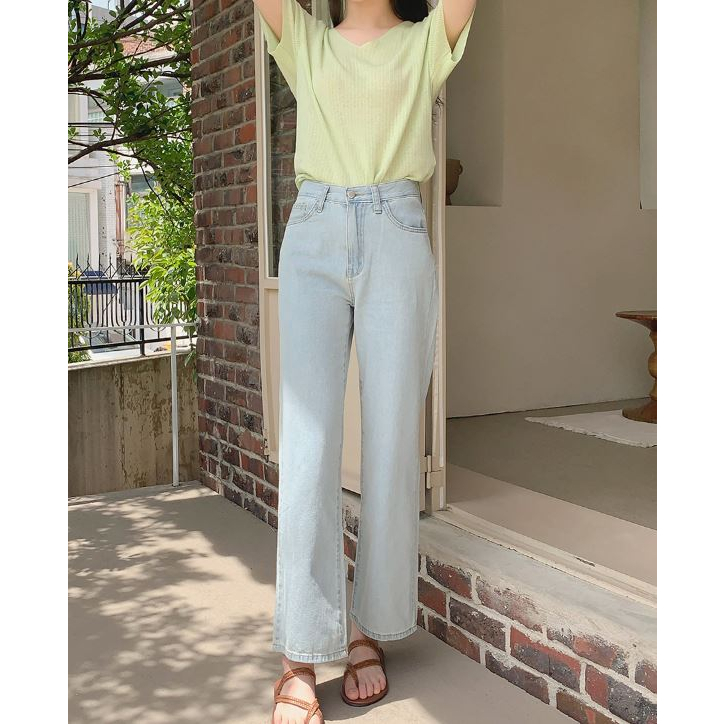 2907 女牛仔寬褲