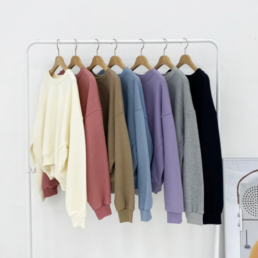 女款毛巾底大學T