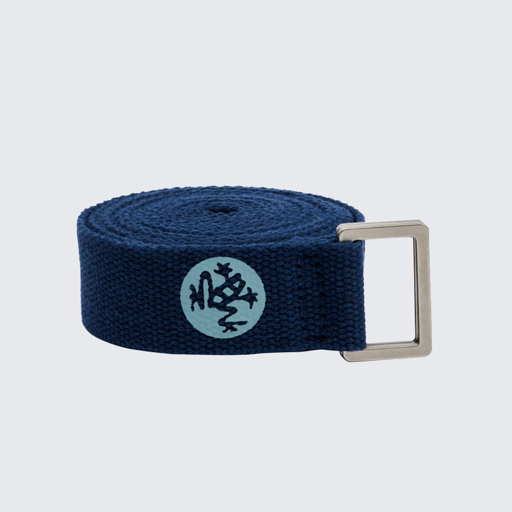 Sangle De Yoga Manduka - Longueur 1,8 M Ou 2,4 M - Polyester Solide - Boucle Métal Carrée