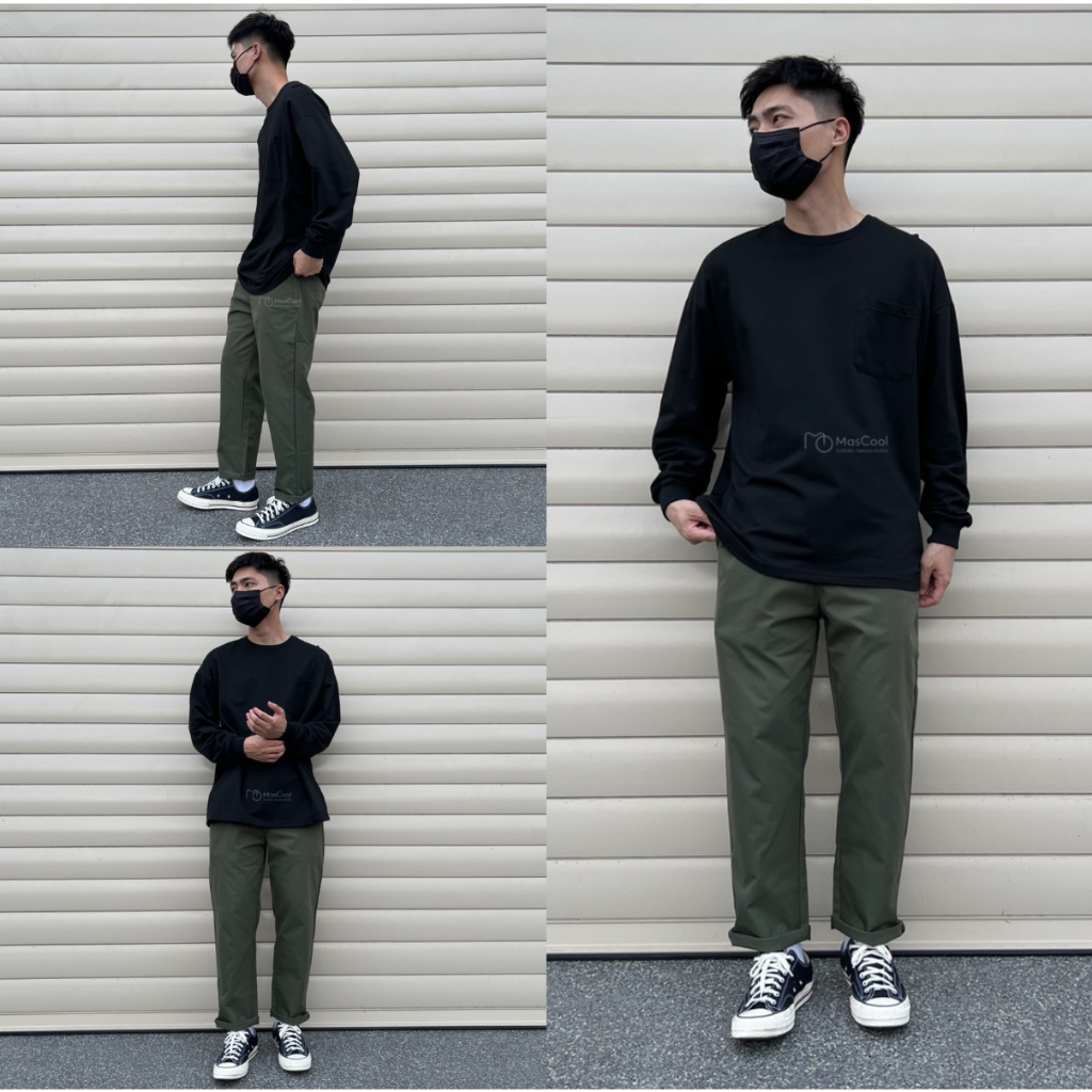 XK628 工裝九分長褲