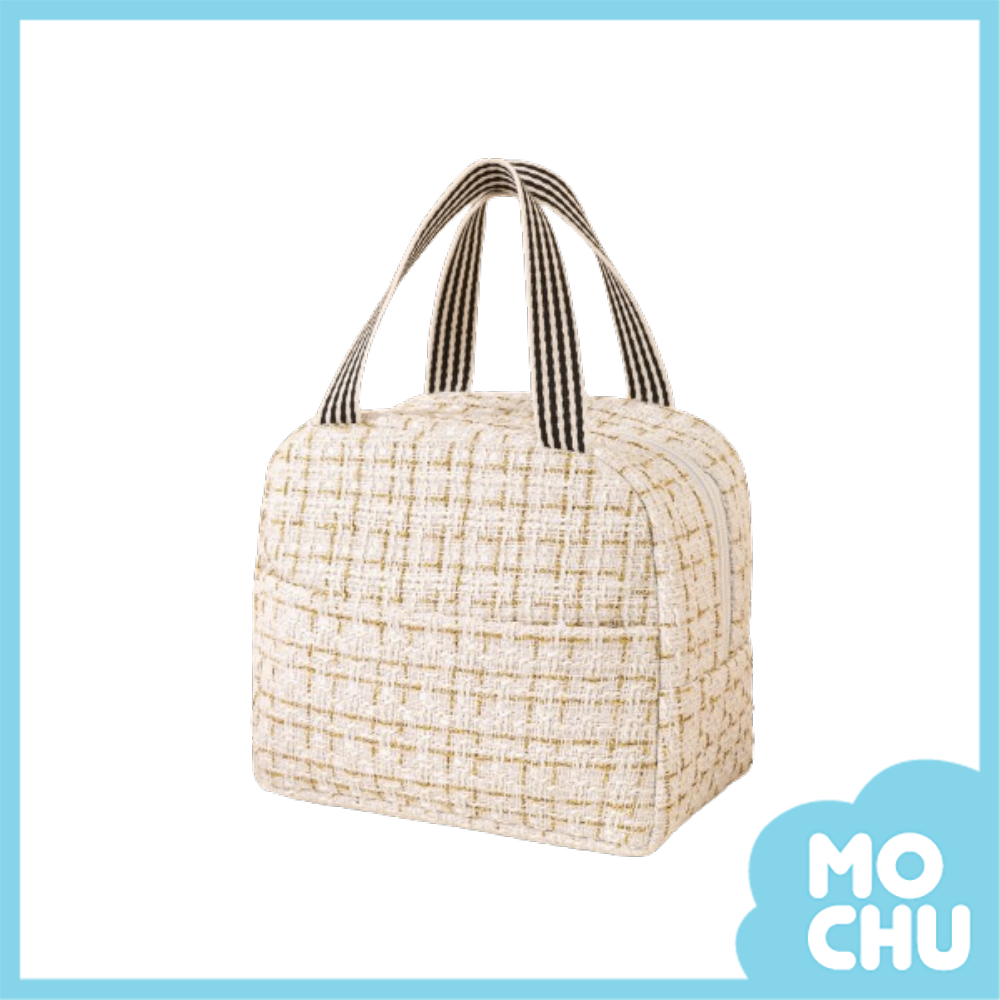 小香風格紋保溫餐袋