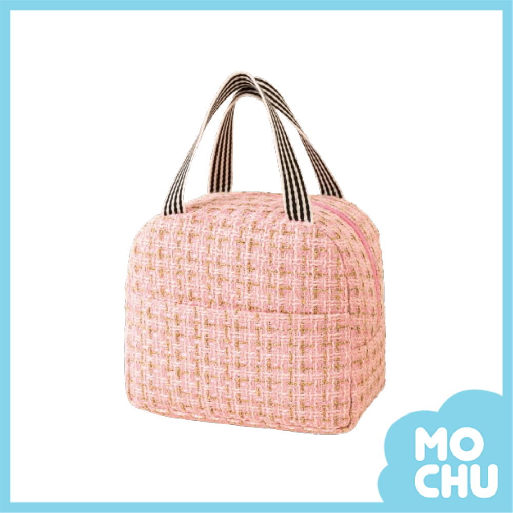 小香風格紋保溫餐袋