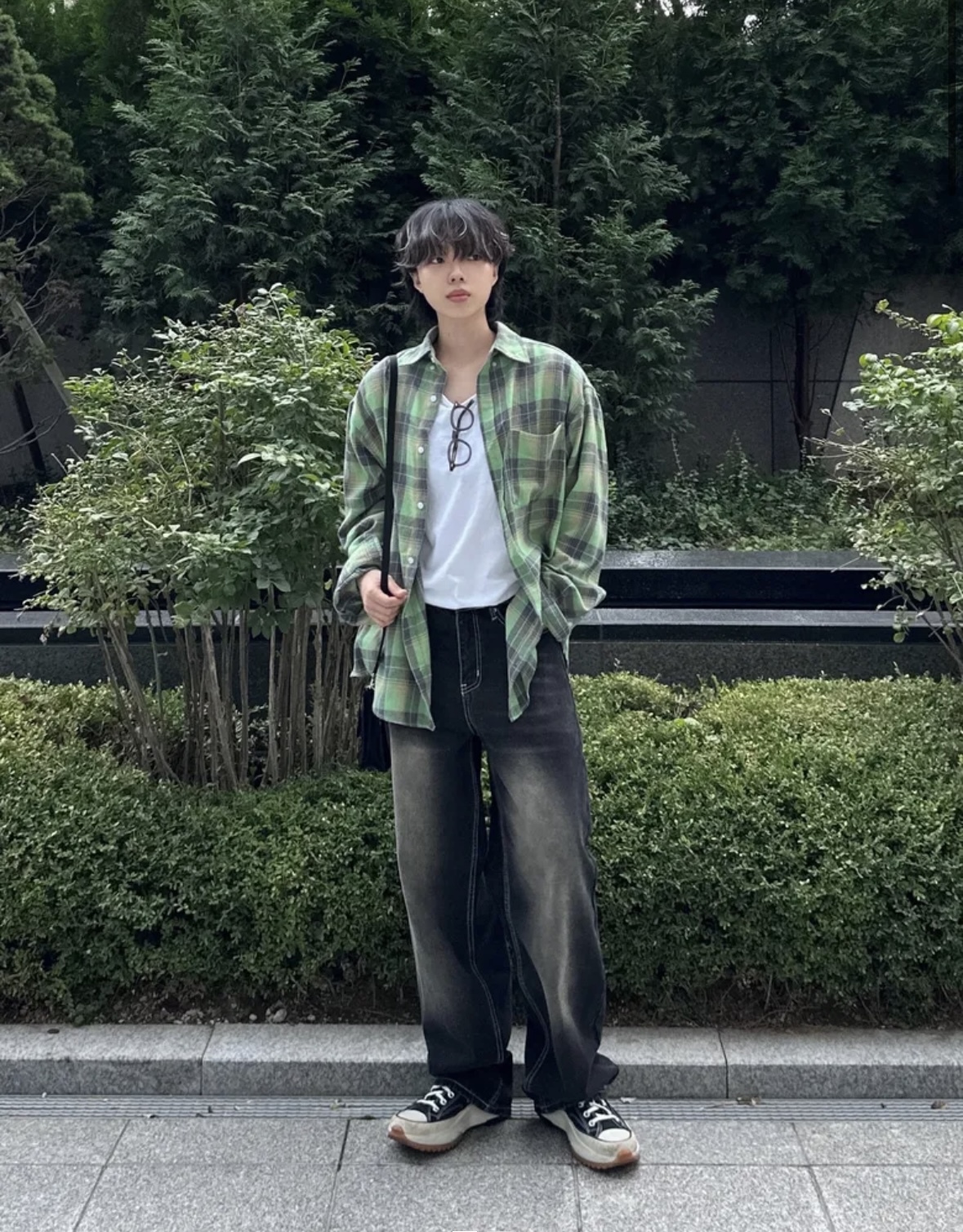 ★人気★【TRILLION】★FRONT WASHING WIDE DENIM PANT.S★ MUSINSA公式 | TRILLION Front Washing Wide Denim Pants_NORMAL