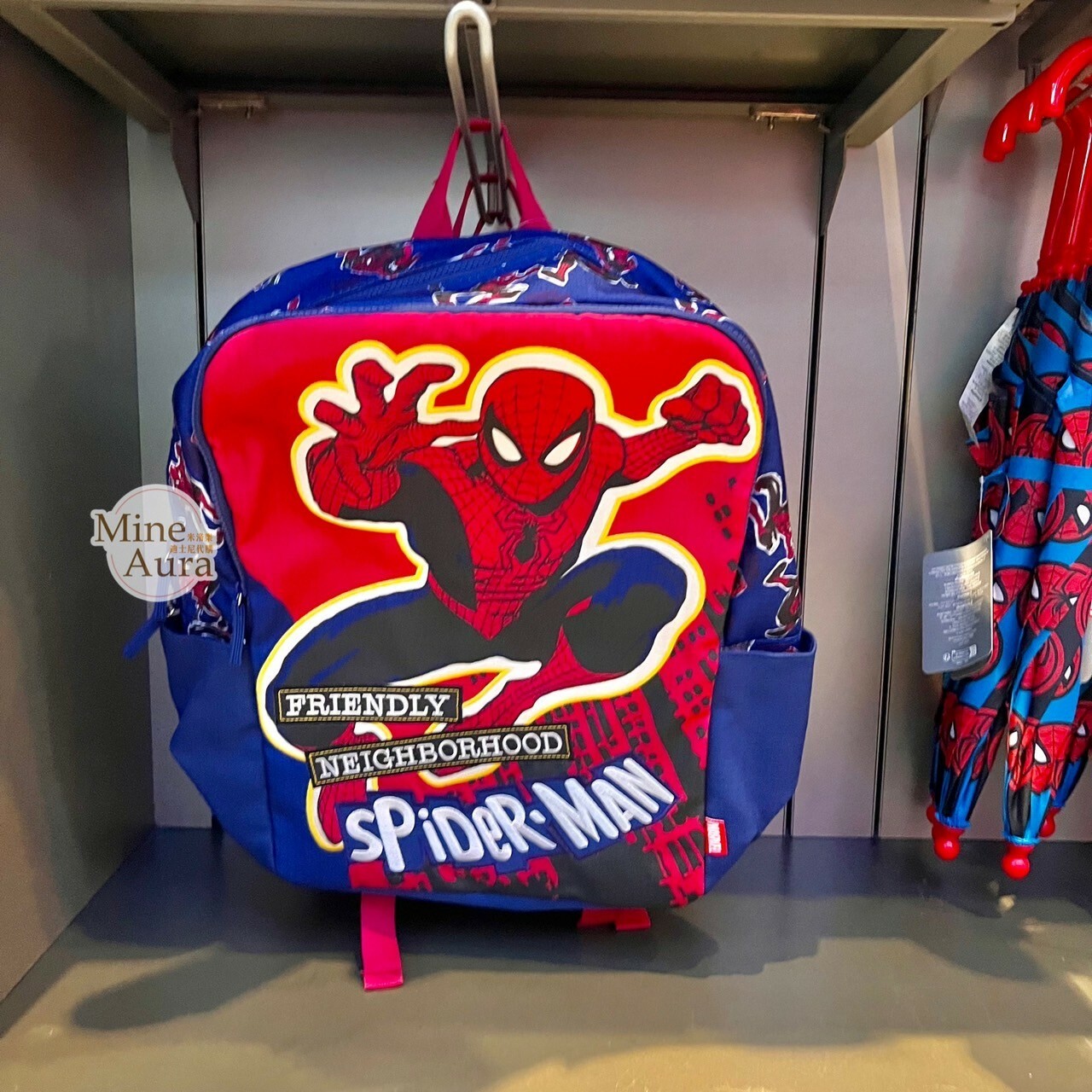蜘蛛人 Spider-Man 圖案 藍色 兒童 書包 後背包 漫威 Marvel -香港迪士尼樂園