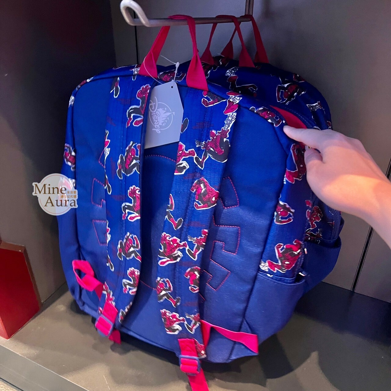 蜘蛛人 Spider-Man 圖案 藍色 兒童 書包 後背包 漫威 Marvel -香港迪士尼樂園