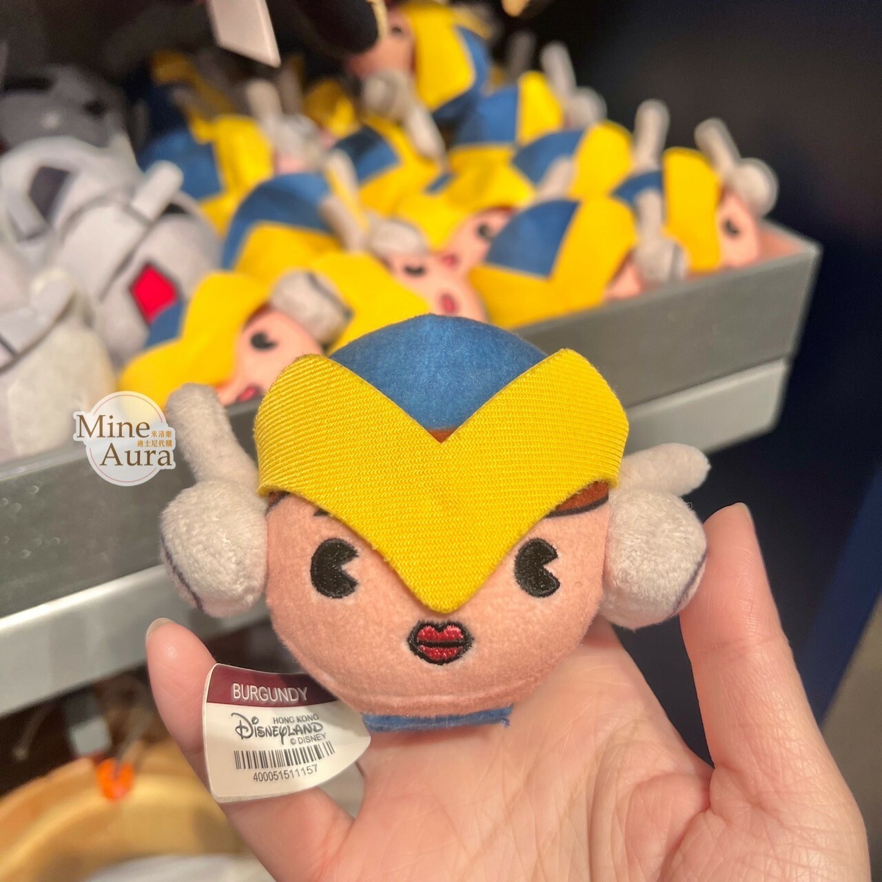 驚奇隊長 Captain Marvel 大頭絨毛 迷你公仔 娃娃 (搭配個人客製髮圈用) 漫威 Marvel -香港迪士尼樂園