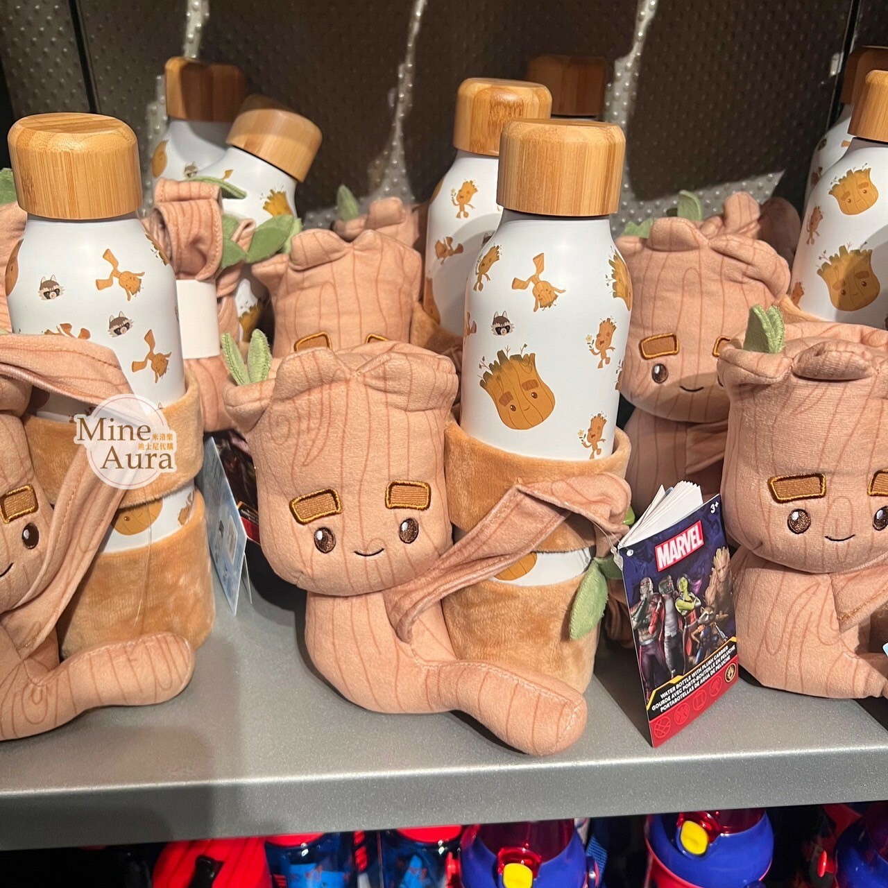 格魯特 Groot 抱抱造型杯套 + 水壺 漫威 Marvel -香港迪士尼樂園