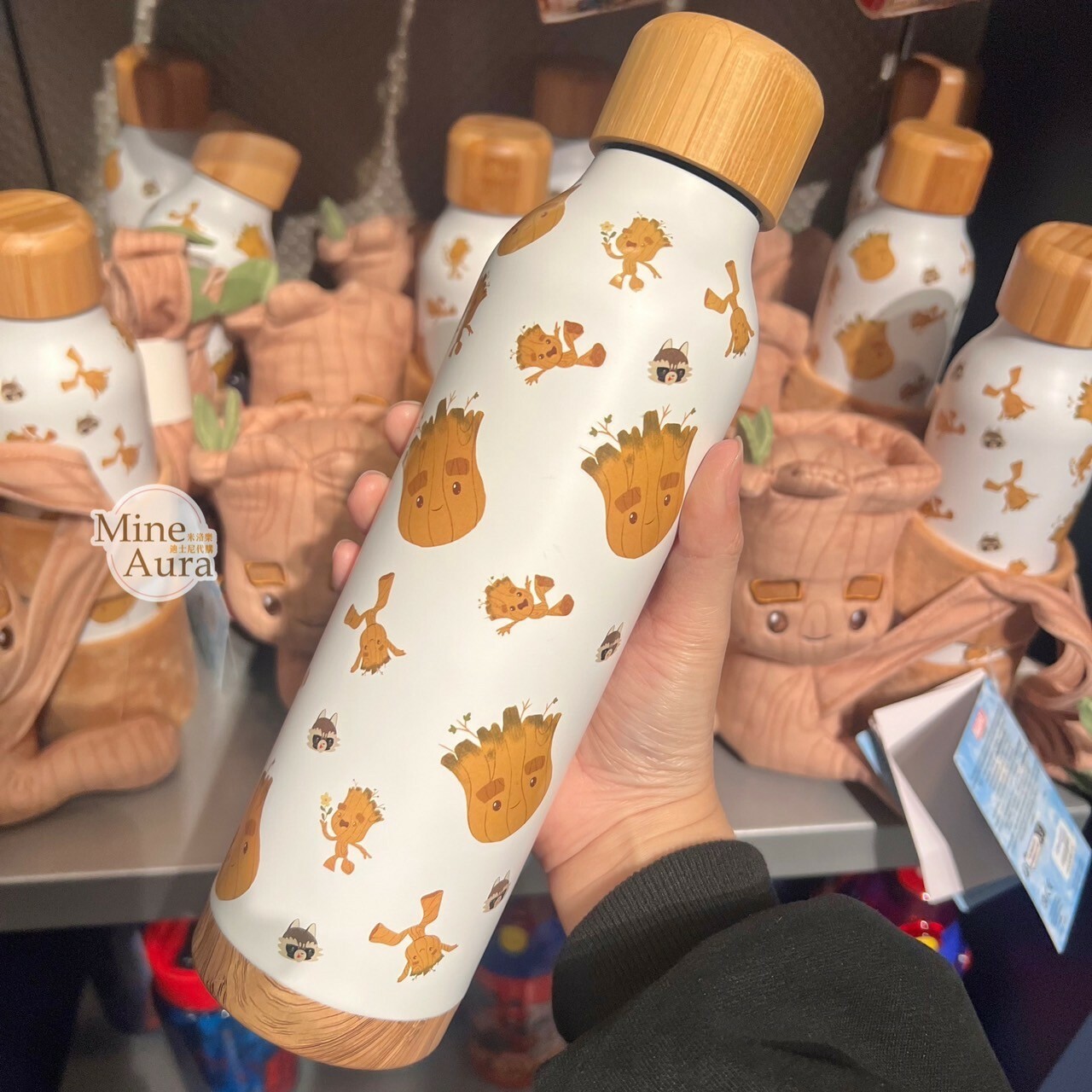 格魯特 Groot 抱抱造型杯套 + 水壺 漫威 Marvel -香港迪士尼樂園