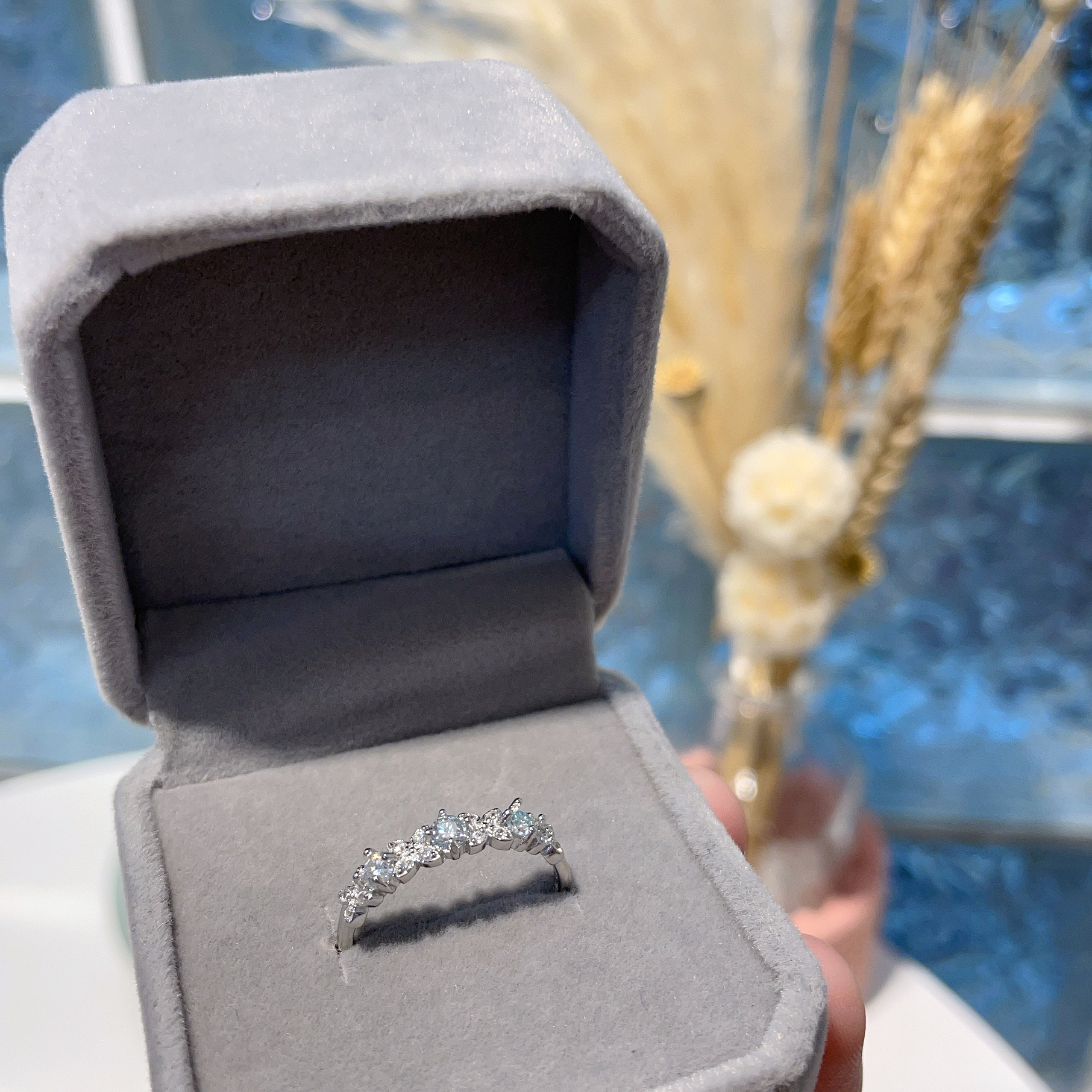 E901 莫桑線戒 0.10ct