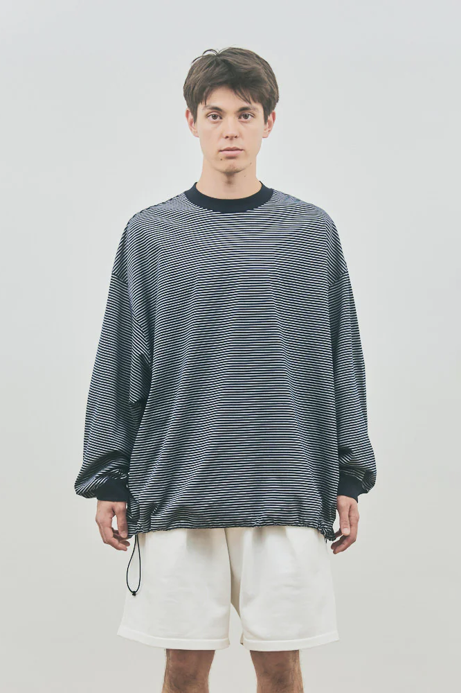 トップス is-ness BALLOON BORDER LONG SLEEVE SHIRT is-ness BALLOON BORDER LONG SLEEVE T-SHIRT | MA