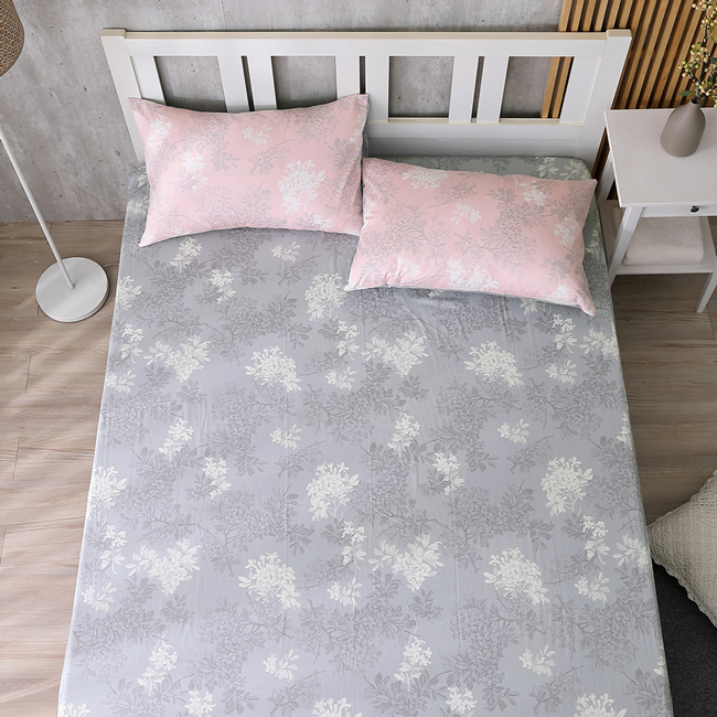 200織精梳棉床包組  | 2079 昆蒂娜 粉  | 鴻宇