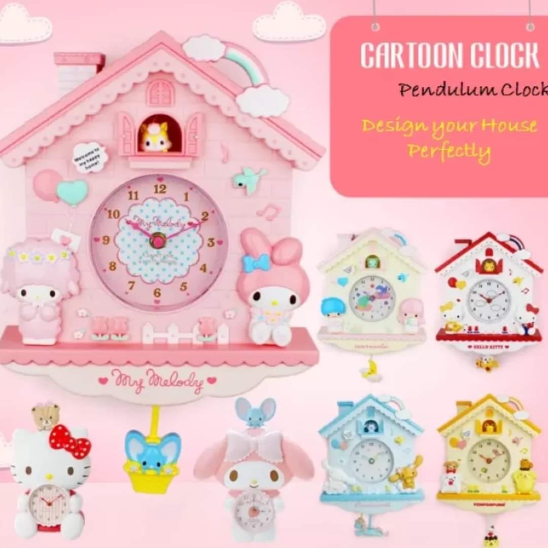 卡通搖擺掛鐘