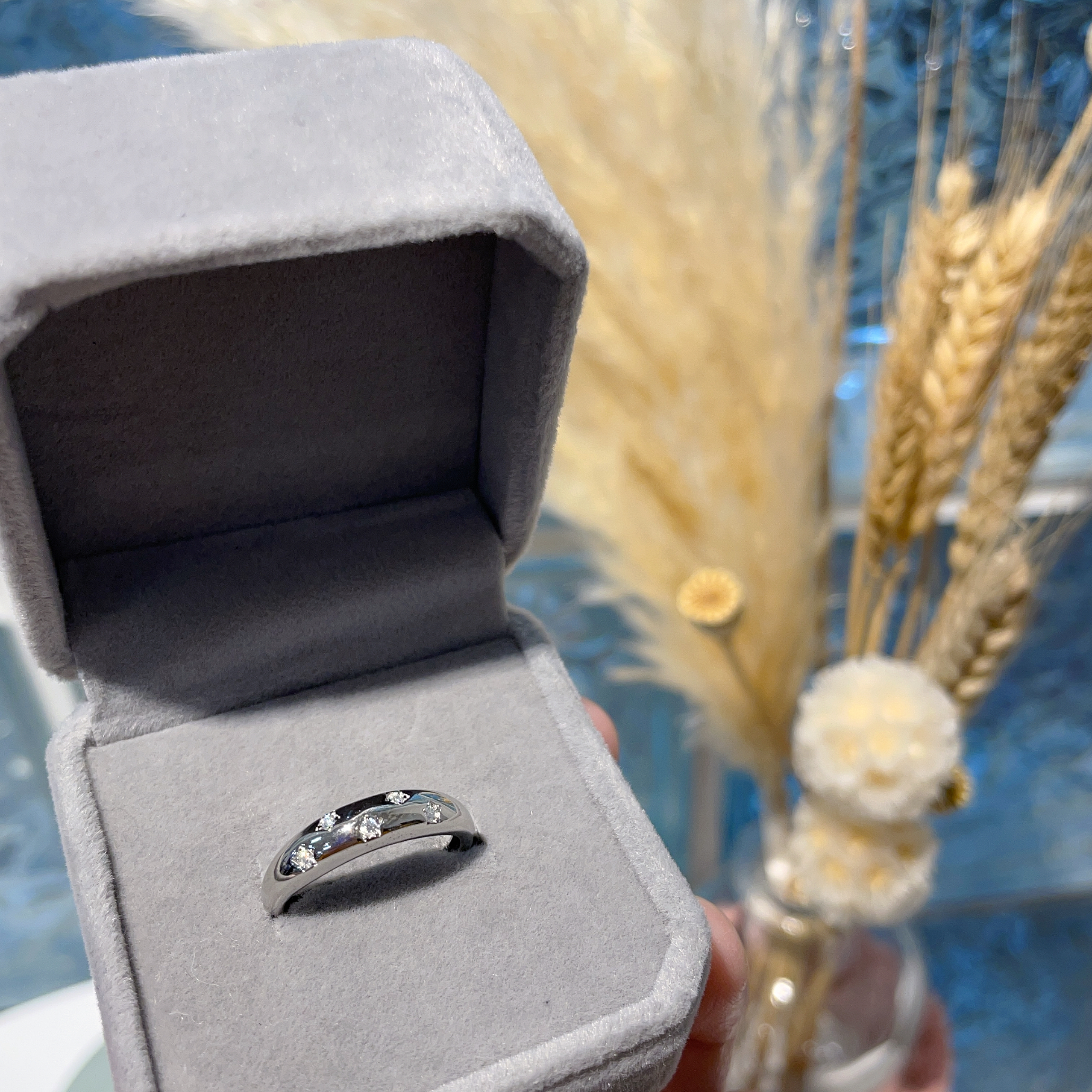 E906 莫桑滿天星戒指 0.10ct