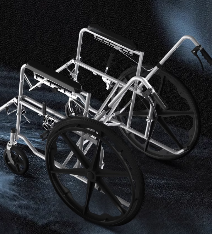恒倍舒 折疊輪椅車 - 升級護板款