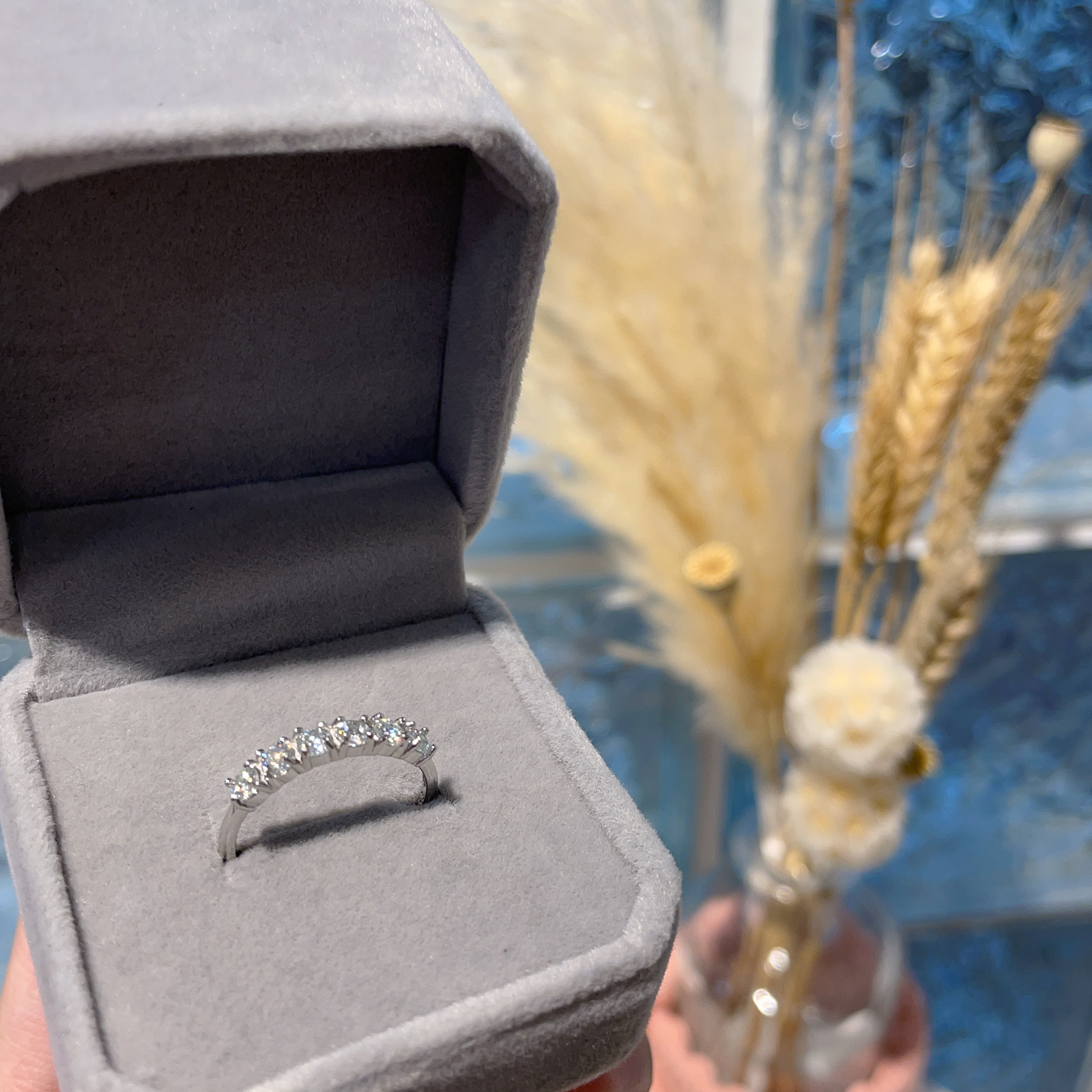 E908 莫桑線戒 0.10ct