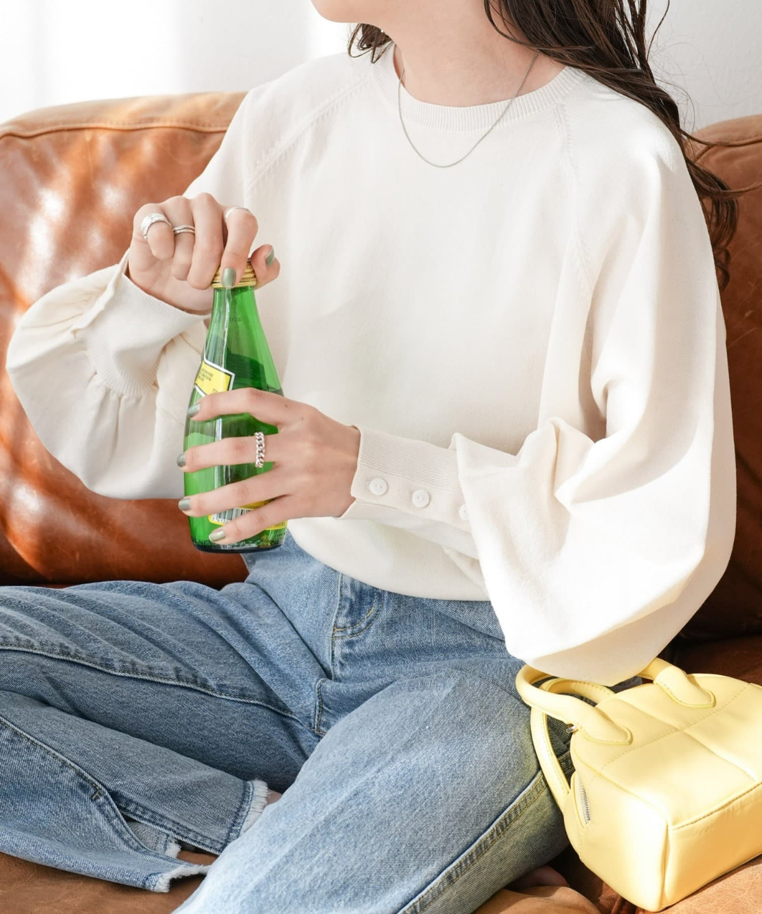 Discoat(ディスコート)  ≪新色追加≫【WEB限定】マルチファンクション袖口ボタンドルマン白（DCZ1032105A0028）