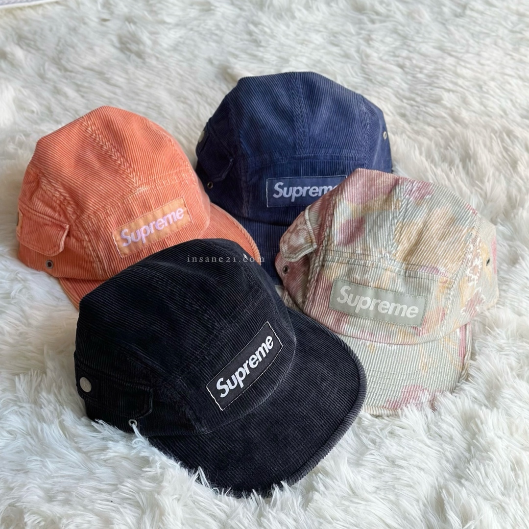 SUPREME 燈芯絨五分割帽 共三色 帽子 老帽 日本潮牌
