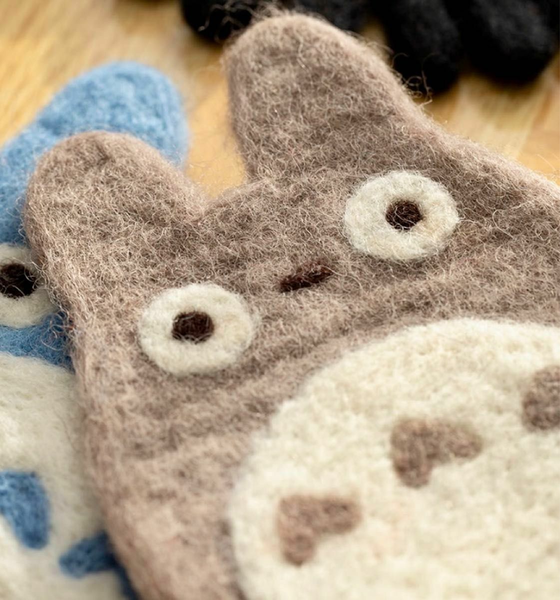 手工羊毛杯墊 龍貓 大龍貓