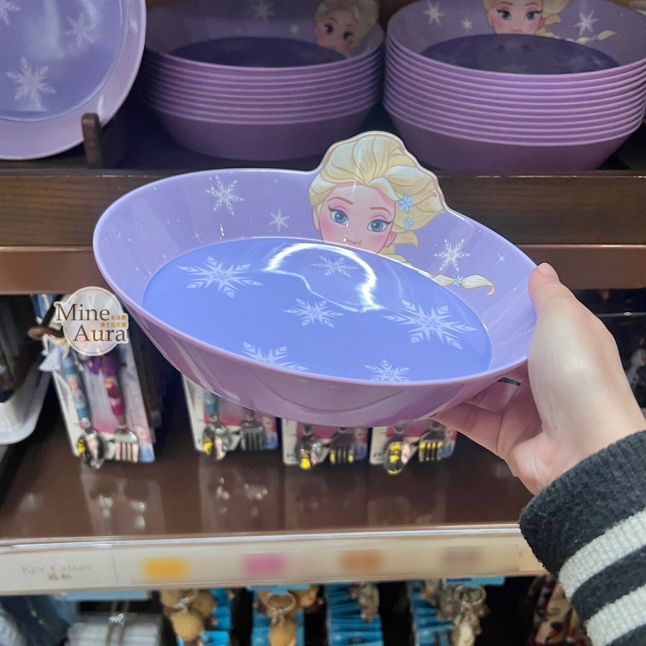 (現貨) 艾莎 Elsa 兒童 餐具 造型餐盤 冰雪奇緣 Frozen -香港迪士尼樂園