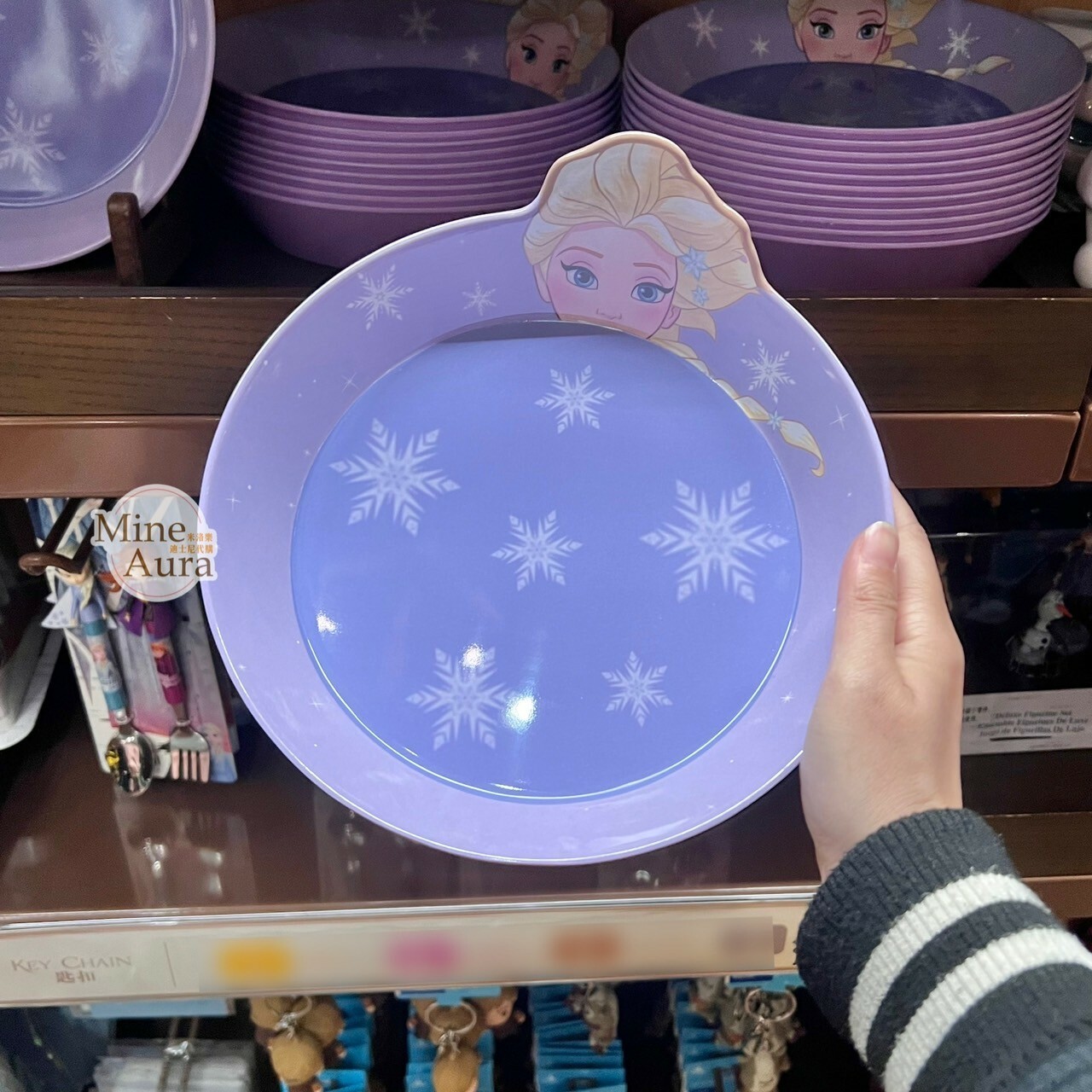 (現貨) 艾莎 Elsa 兒童 餐具 造型餐盤 冰雪奇緣 Frozen -香港迪士尼樂園