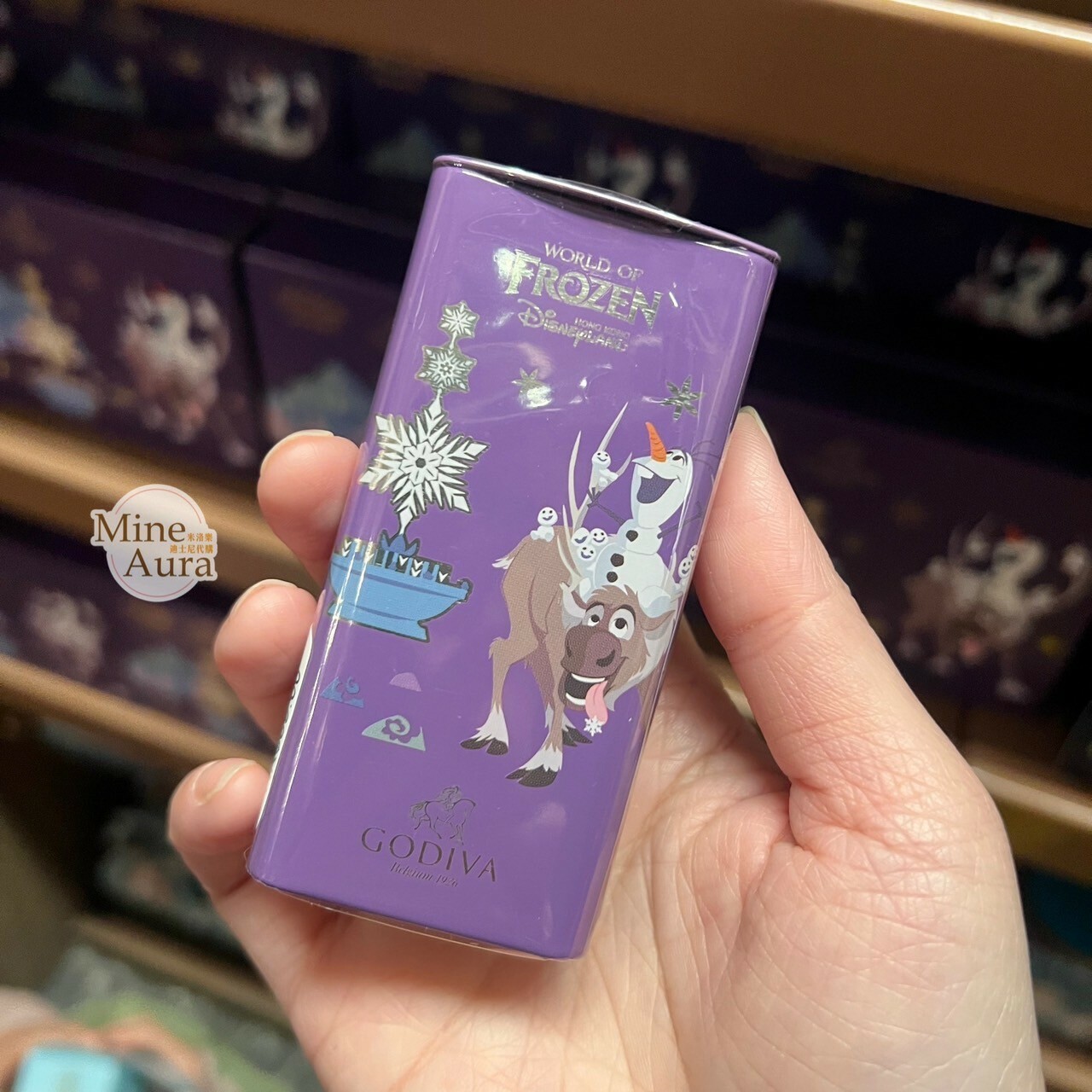 World of Frozen 限定 x GODIVA 聯名 巧克力球 隨身鐵盒 冰雪奇緣 Frozen -香港迪士尼樂園