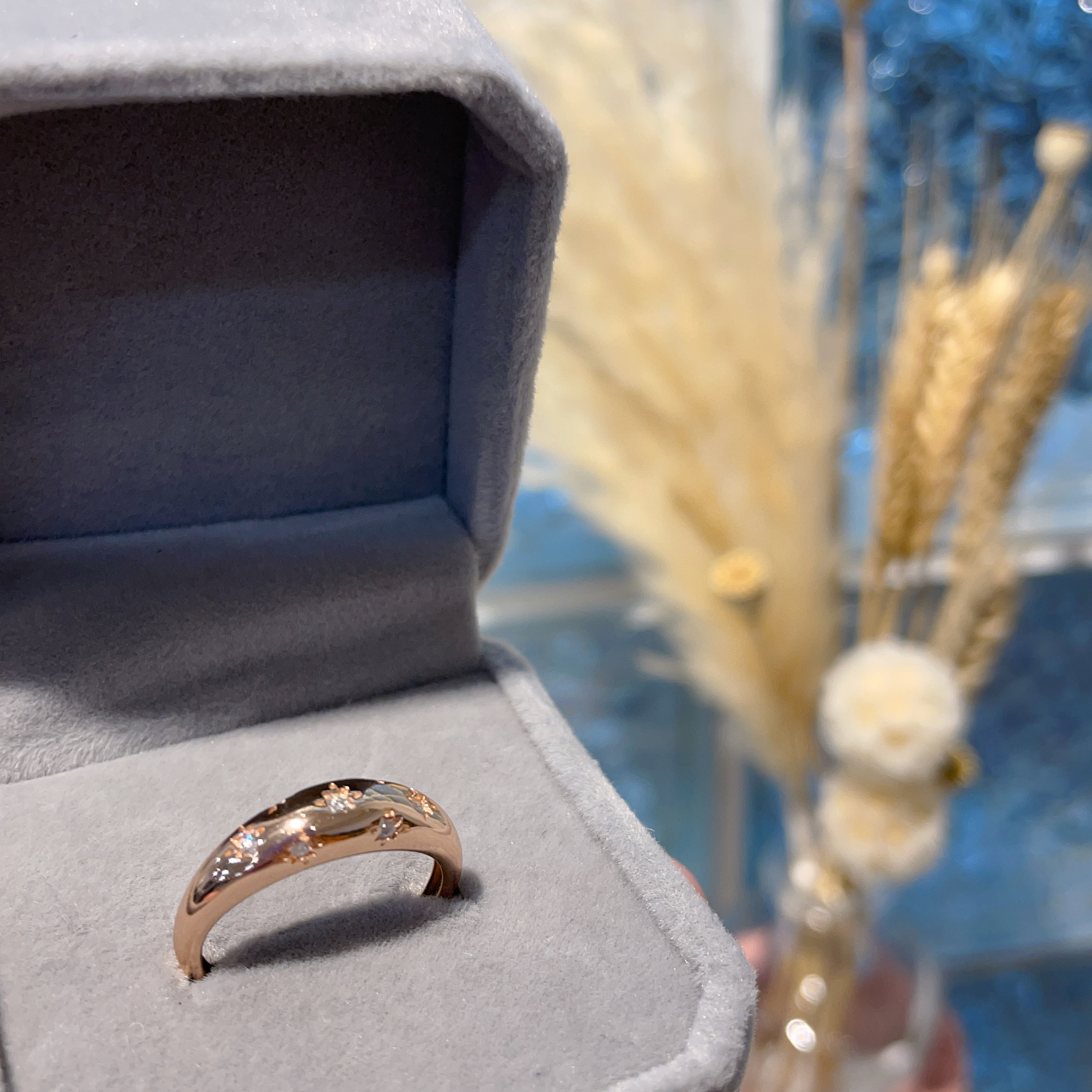 E922 莫桑滿天星戒指 0.10ct