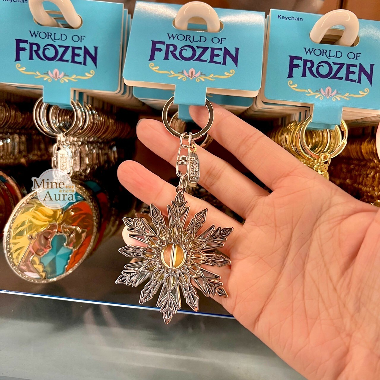 World of Frozen 限定 雪花造型 鑰匙圈 吊飾 冰雪奇緣 Frozen -香港迪士尼樂園