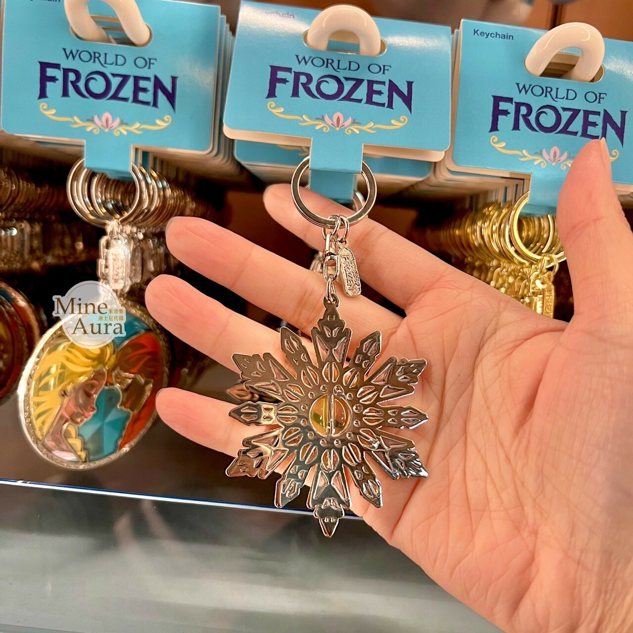 World of Frozen 限定 雪花造型 鑰匙圈 吊飾 冰雪奇緣 Frozen -香港迪士尼樂園