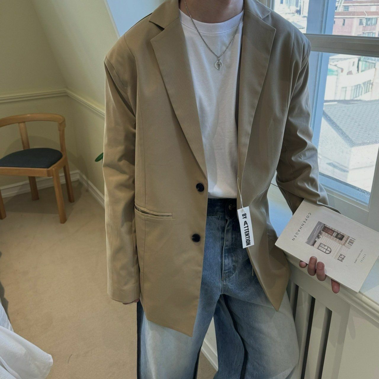 淨色西裝褸 BY ATTENTION-120JK