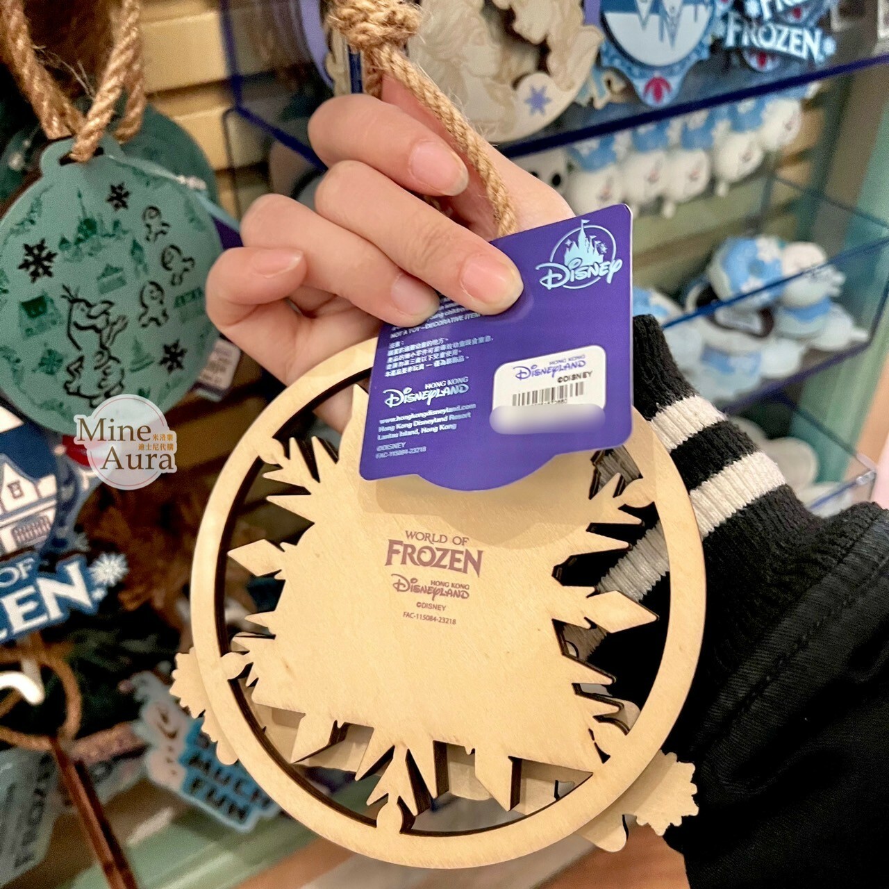 World of Frozen 限定 艾莎 Elsa 安娜Anna 剪影造型 掛飾 冰雪奇緣 Frozen -香港迪士尼樂園