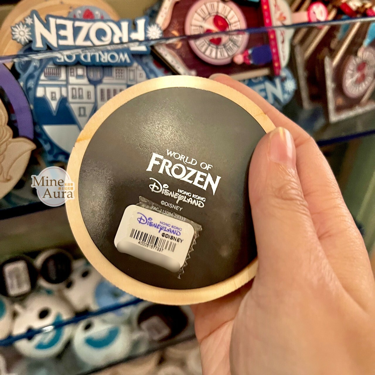 World of Frozen 限定 迷你小雪寶 Olaf 圓牌造型 磁鐵 冰雪奇緣 Frozen -香港迪士尼樂園