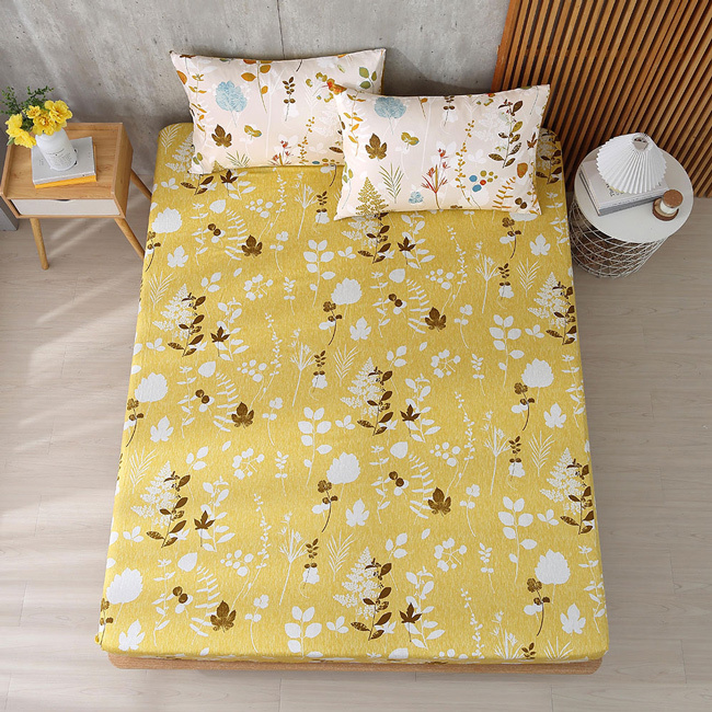 200織精梳棉床包組  | 2286 巴澤爾 黃  | 鴻宇