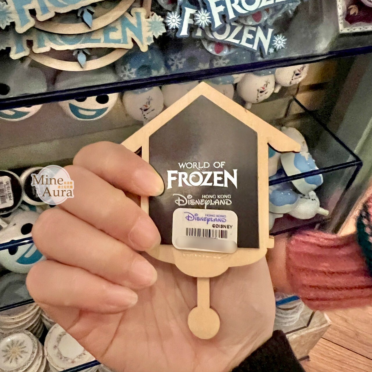 World of Frozen 限定 艾莎 Elsa 安娜Anna 木屋擺鐘 造型 磁鐵 冰雪奇緣 Frozen -香港迪士尼樂園