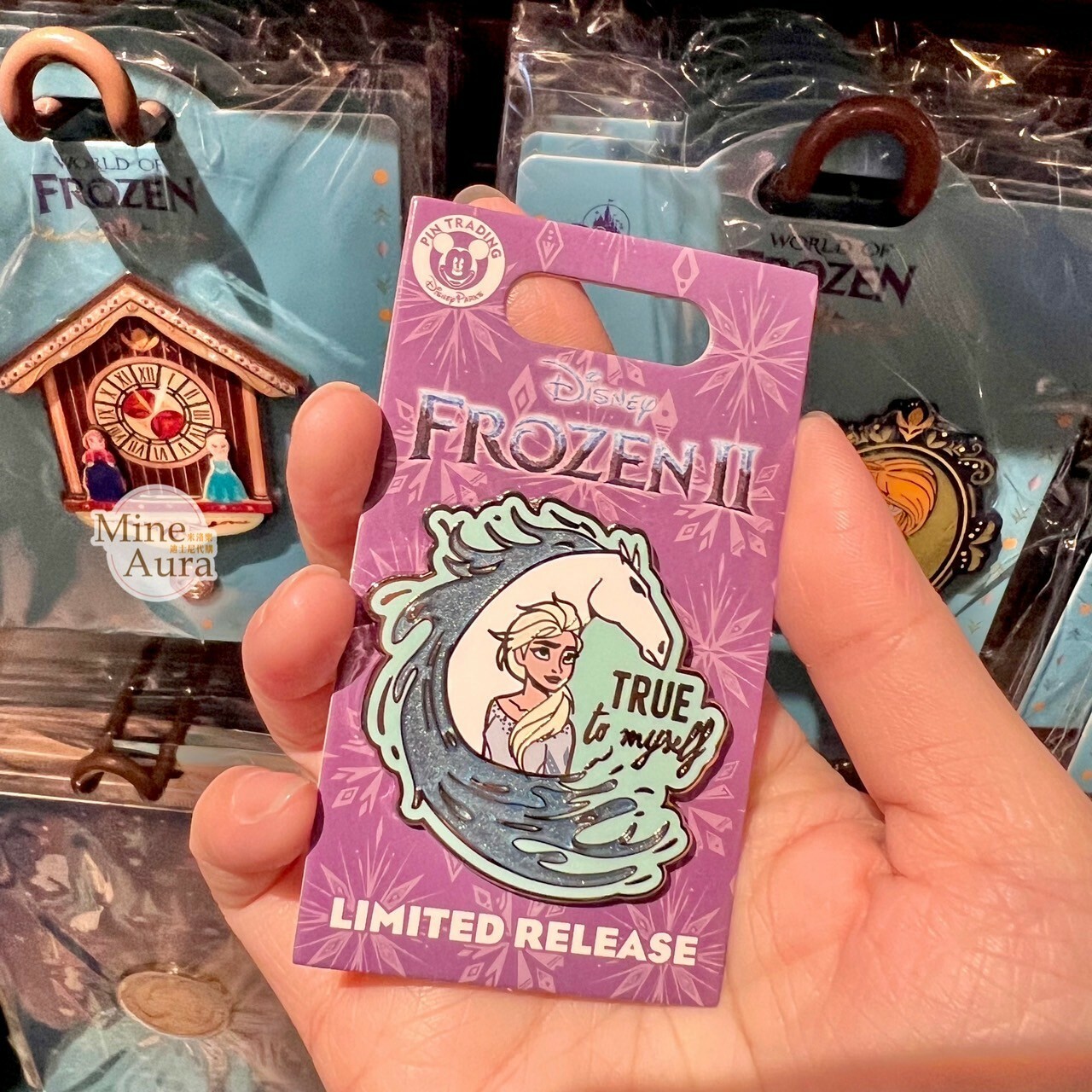 World of Frozen 限定 艾莎 Els 海浪造型 徽章 PIN 冰雪奇緣 Frozen -香港迪士尼樂園