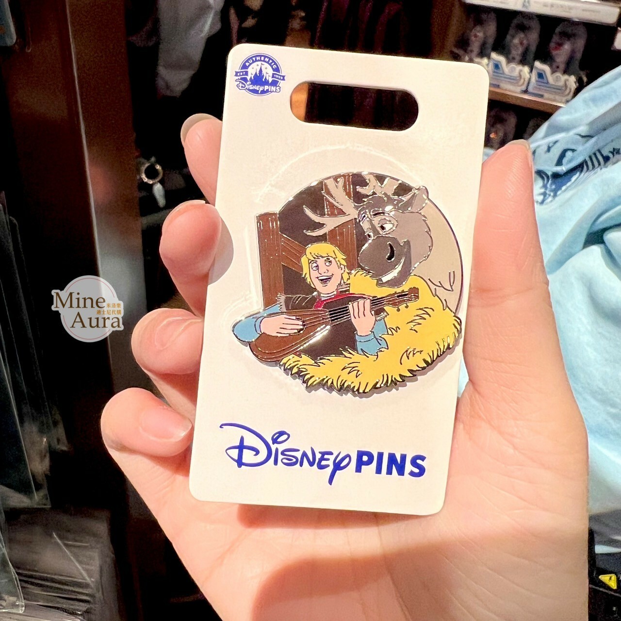 阿克 Kristoff 麋鹿 馴鹿 小斯 sven 圖案 徽章 PIN 冰雪奇緣 Frozen -香港迪士尼樂園